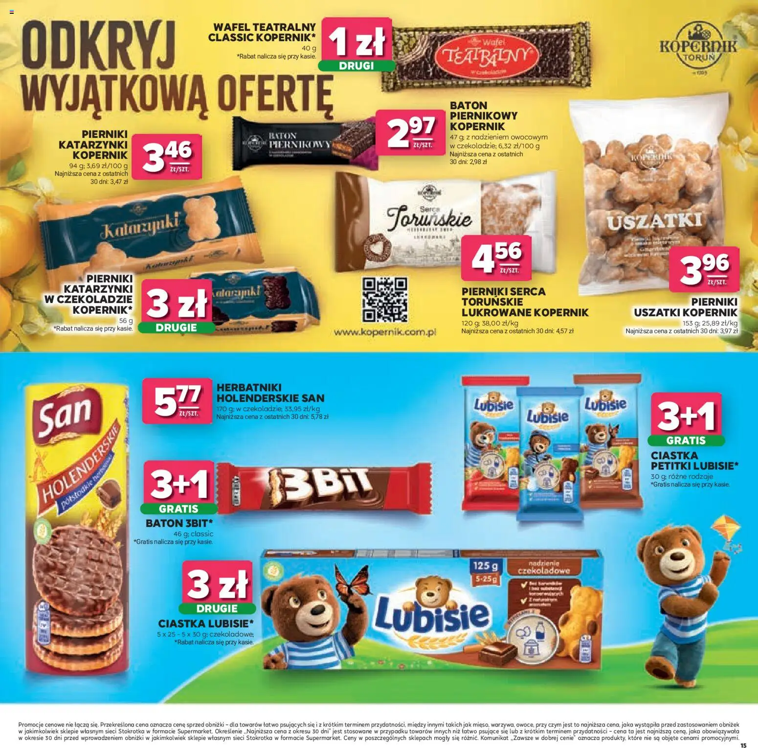 Stokrotka gazetka - Łap Okazje od 02.07.2026 | Strona: 15 | Produkty: Pierniki, Stokrotka, Herbatniki, Herbatniki holenderskie