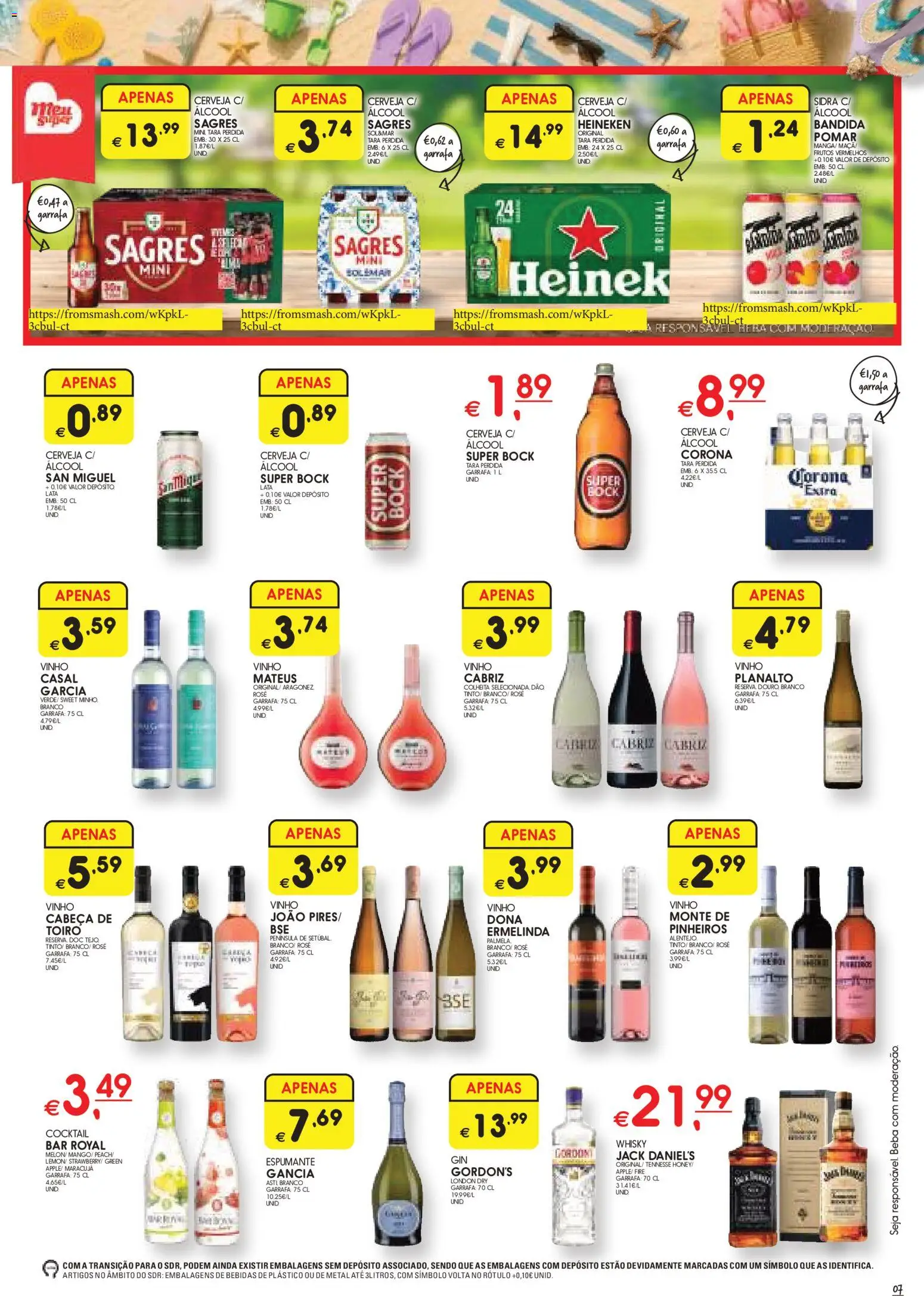 Meu Super folheto │ válido de 16/07/2026 | Página: 7 | Produtos: Whisky, Super bock, Vinho, Cerveja