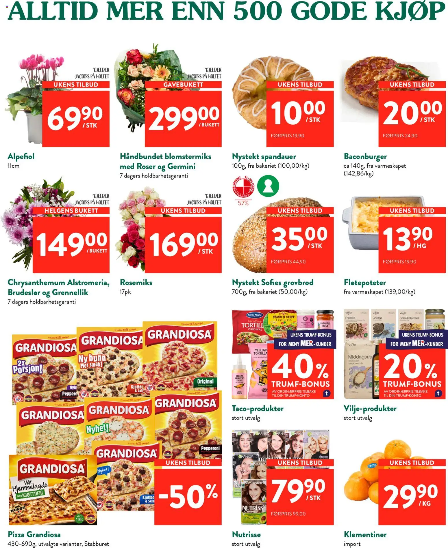 {H1} | Side: 6 | Produkter: Pizza, Pizza grandiosa, Garn, Grandiosa