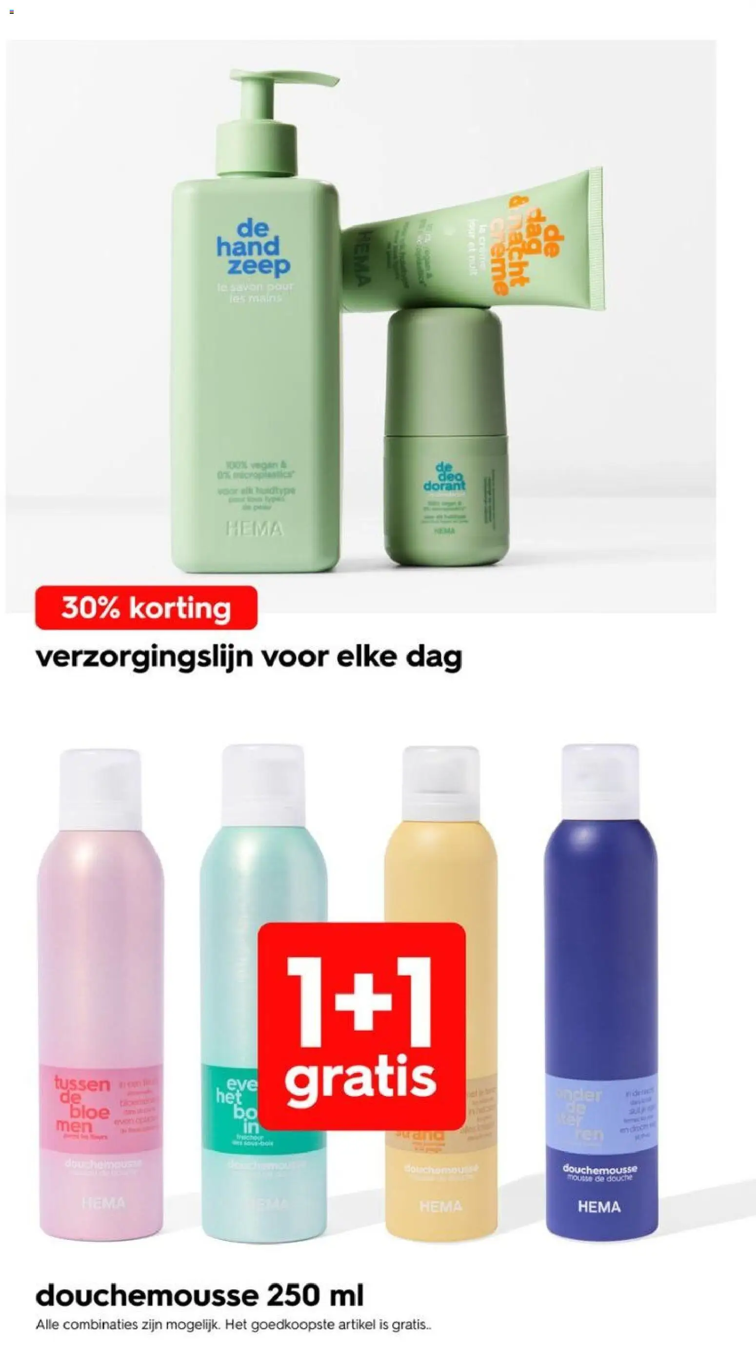 {H1} | Pagina: 11 | Producten: Douchemousse, Douche, Crème, Zeep
