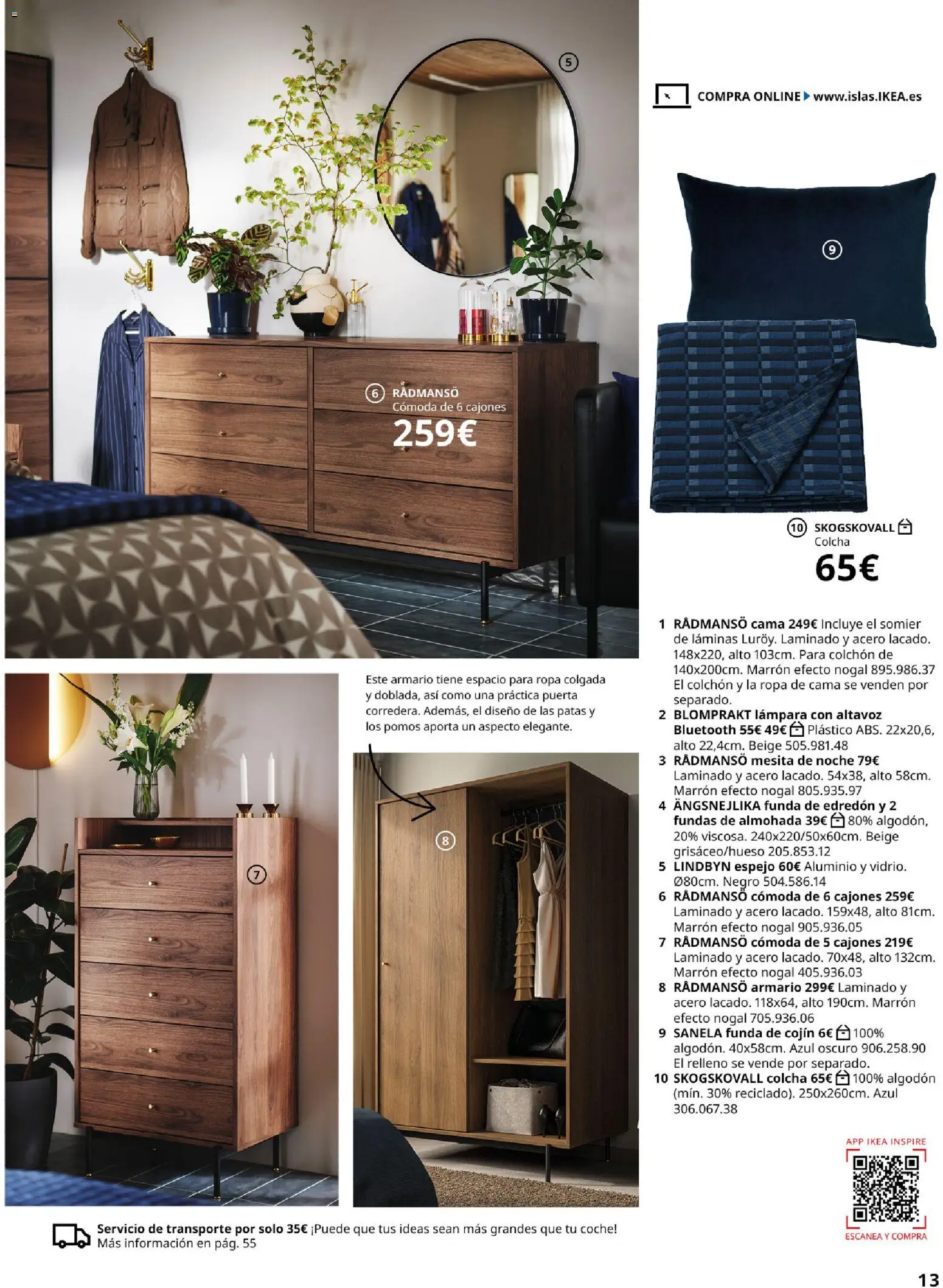 IKEA - Domitorios │ válido desde el 01/09/2026 | Página: 13 | Productos: Funda, Funda de cojín, Cama, Armario