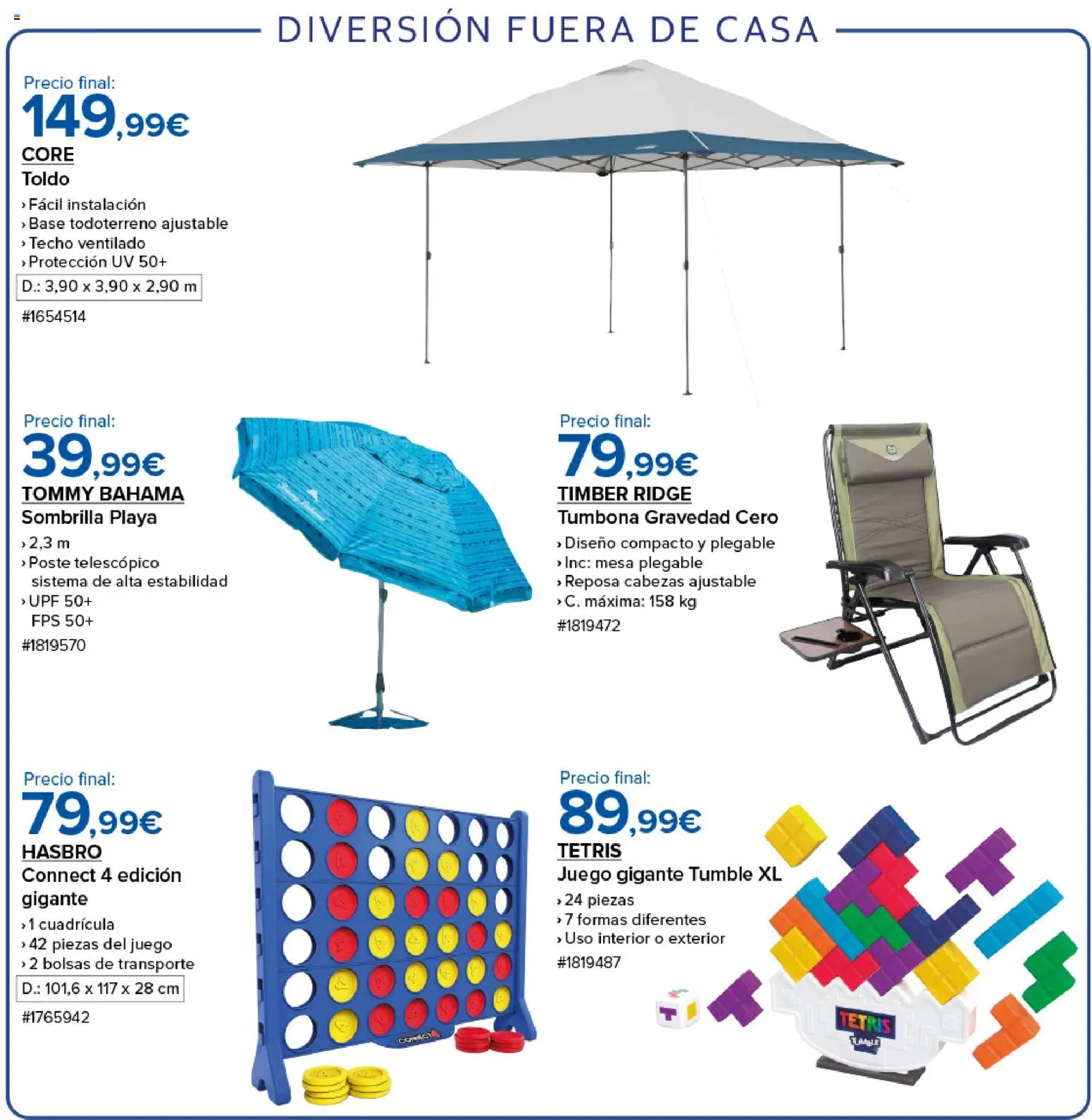 Costco catálogo │ válido desde el 10.04.2026 | Página: 2 | Productos: Sombrilla, Tumbona, Mesa