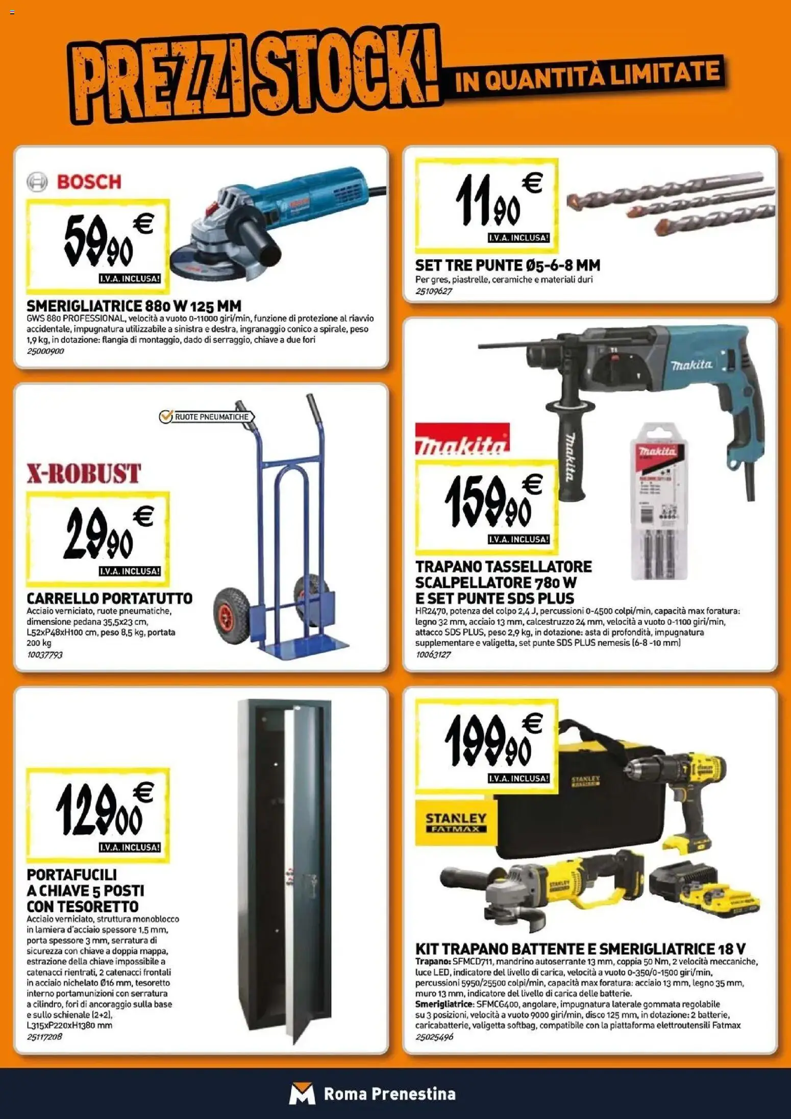 Volantino TECNOMAT del 12.03.2026 | Pagina: 20 | Prodotti: Carrello, Trapano, Disco, Smerigliatrice