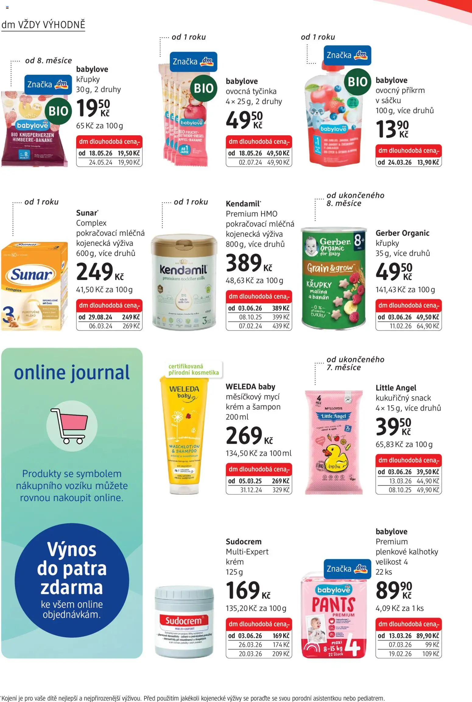 dm drogerie leták od 04.06.2026 | Strana: 4 | Produkty: Mléko, Sunar, Příkrm, Pants