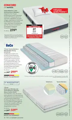 Matratzen Concord Flugblatt ab 29.04.2026 gültig | Seite: 2 | Produkte: Gewicht, Matratze