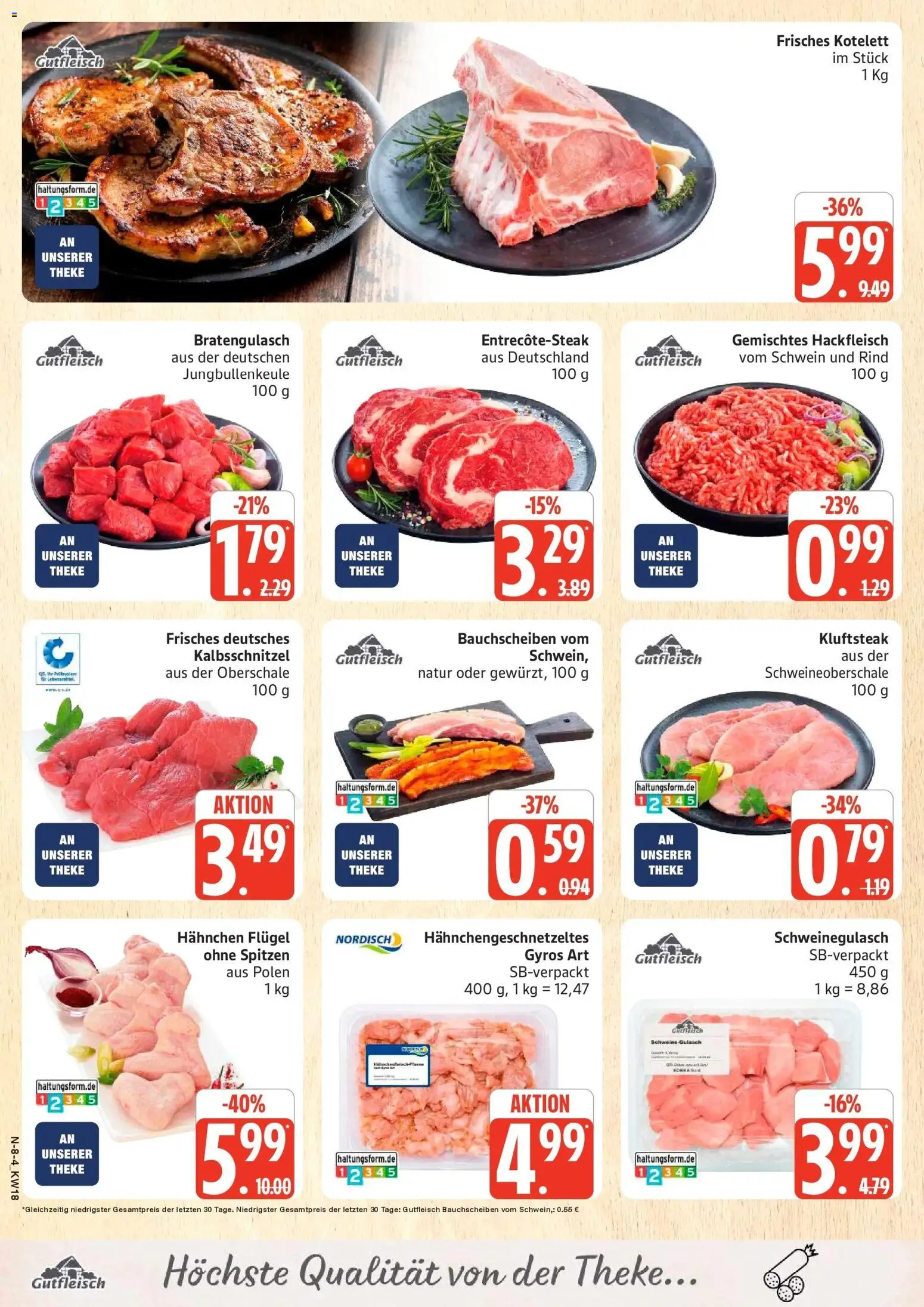 Marktkauf Prospekt Neuenkirchen	 – gültig ab 27.04.2026 | Seite: 8 | Produkte: Schweinegulasch, Theke, Gyros, Hackfleisch