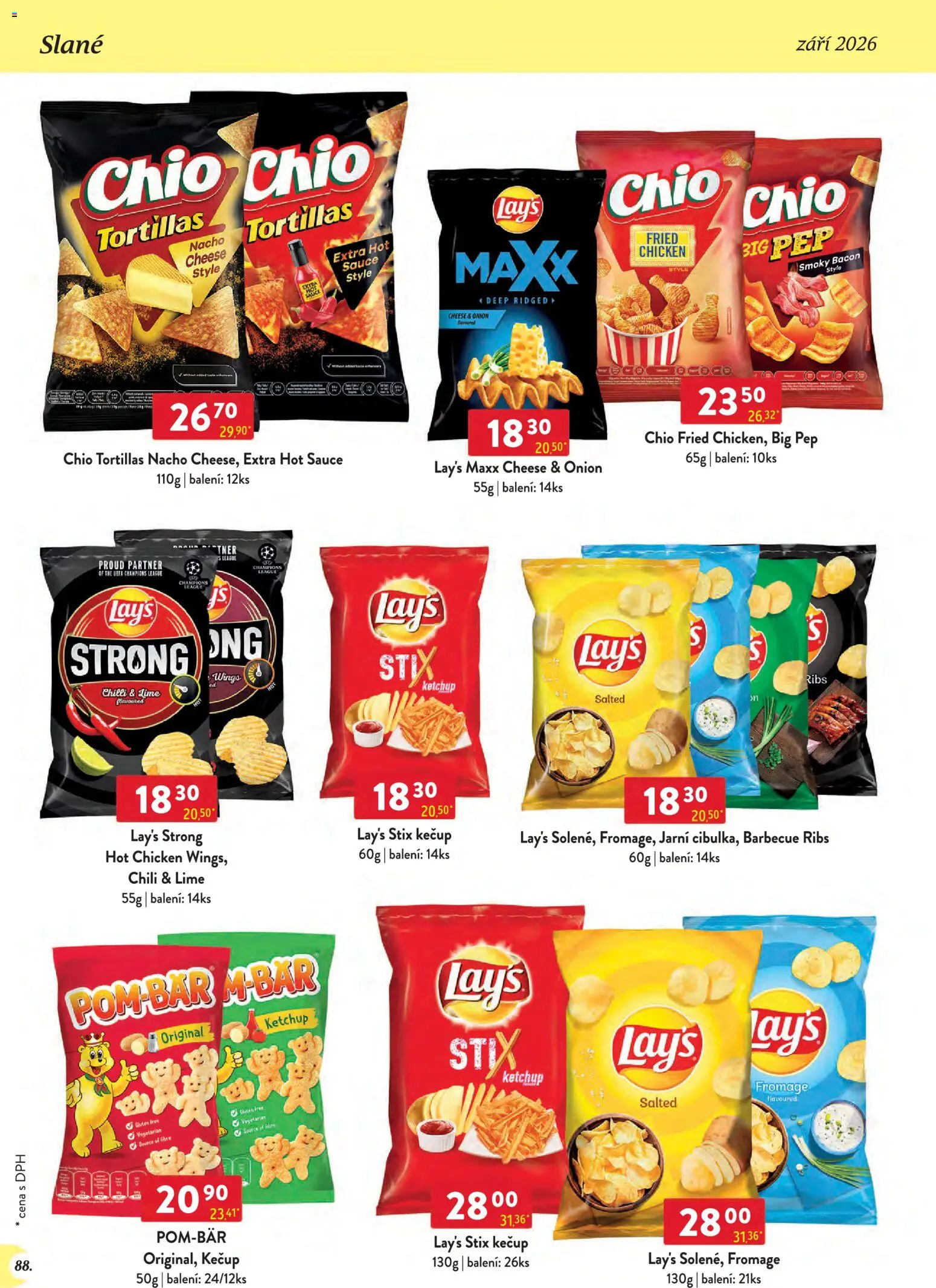 Astur & Qanto leták - Velkoobchod 09/2026 od 01.09.2026 | Strana: 88 | Produkty: Kečup, Chilli, Lay's