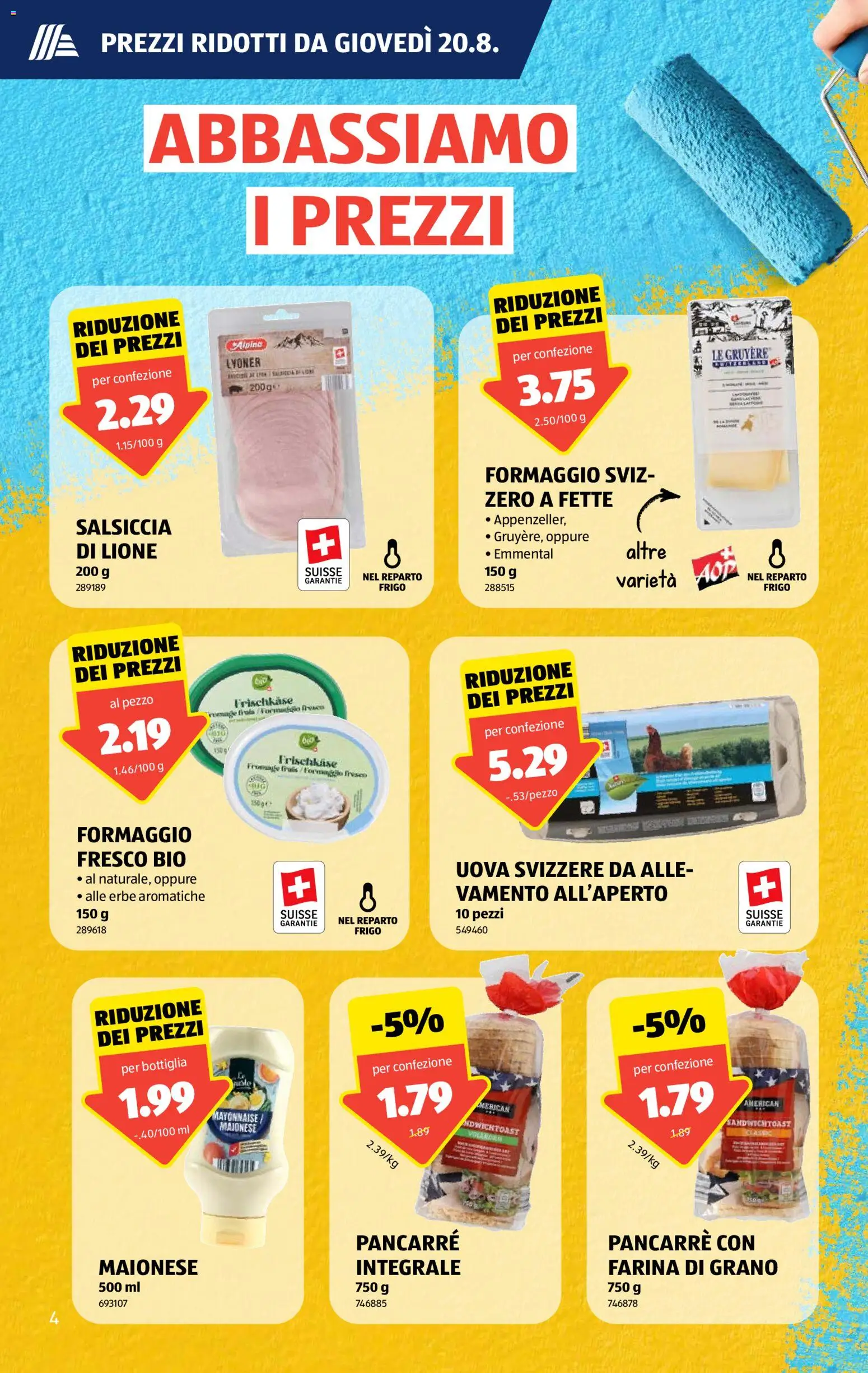 Aldi aktionen IT – gültig ab 20.08.2026 | Seite: 4 | Produkte: Frischkäse, Mayonnaise