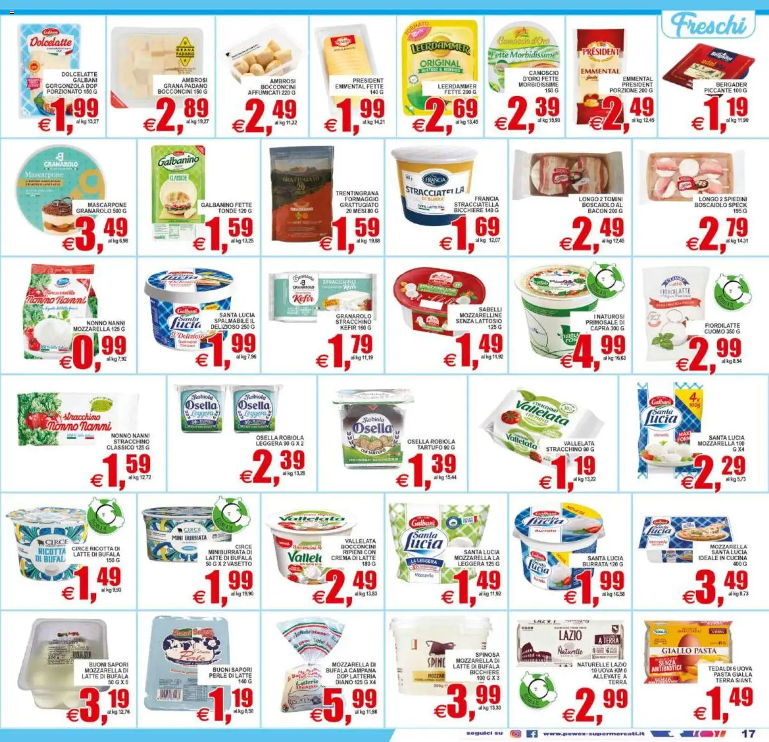 Volantino Pewex del 12/08/2026 | Pagina: 17 | Prodotti: Gorgonzola, Stracciatella, Terra, Senza lattosio