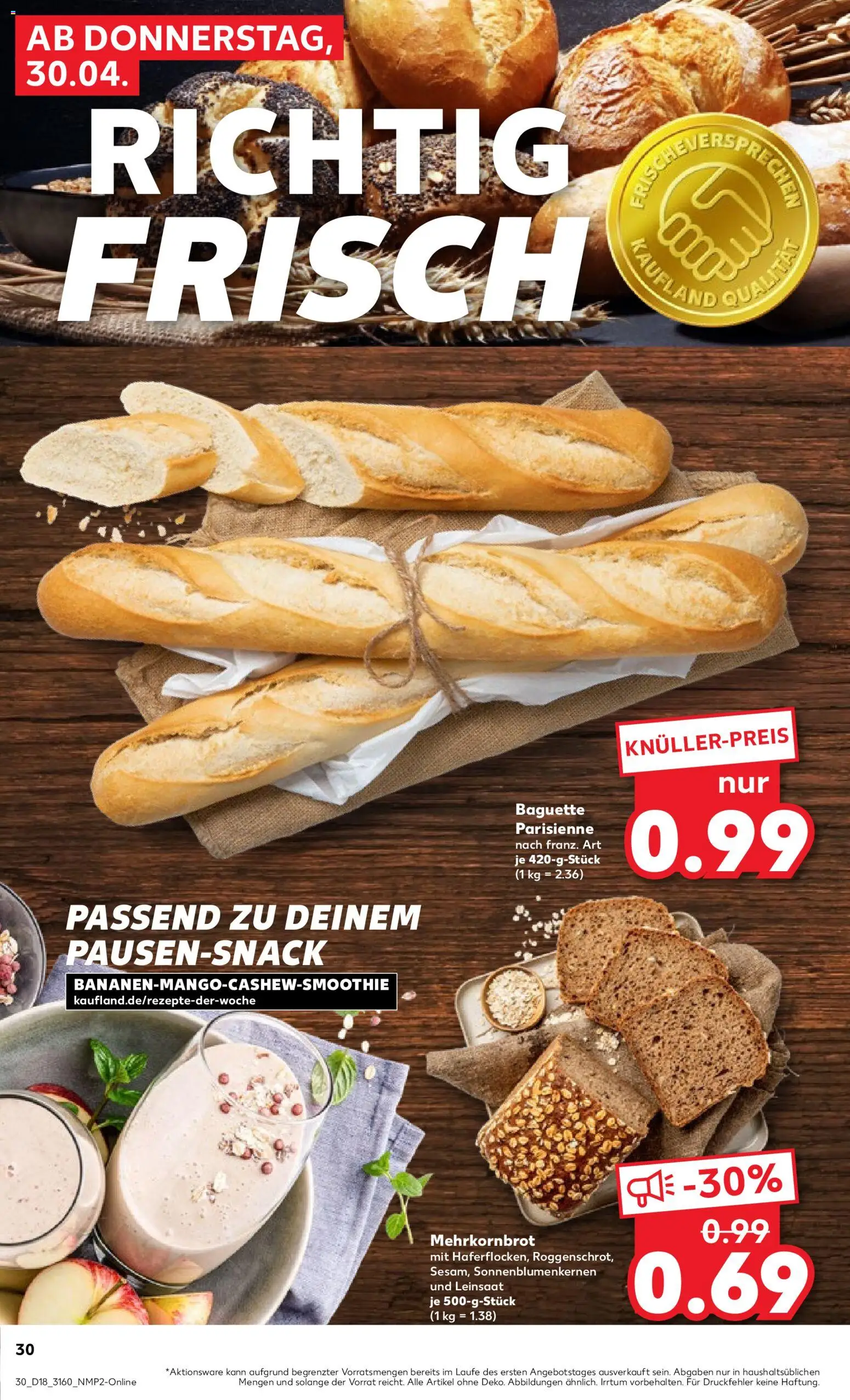 Kaufland Prospekt Frankfurt (Oder)	 – gültig ab 30.04.2026 | Seite: 32 | Produkte: Baguette