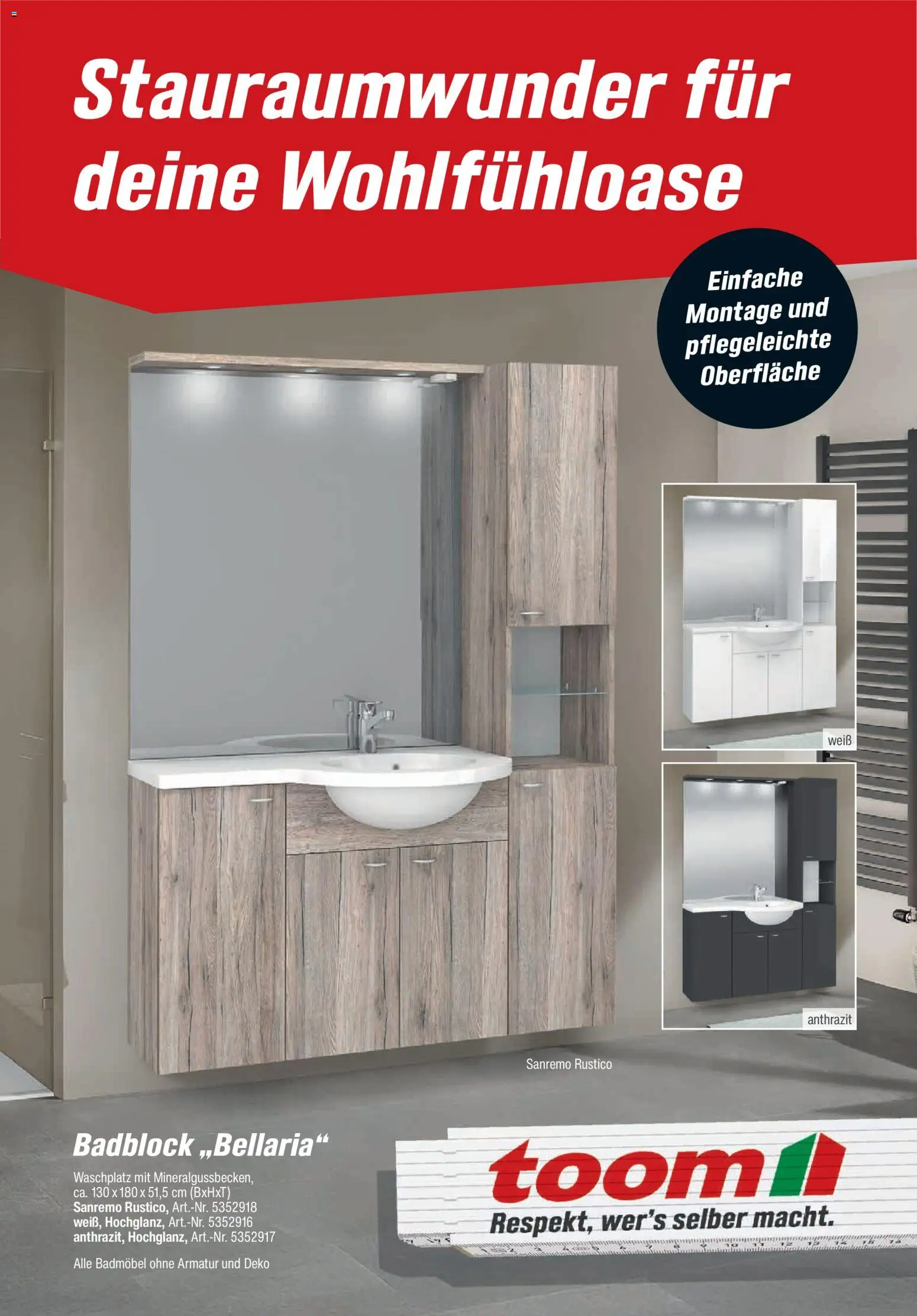 Toom Baumarkt Bad, Sanitär & Zubehör 2026 – gültig ab 01.01.2026 | Seite: 92 | Produkte: Armatur