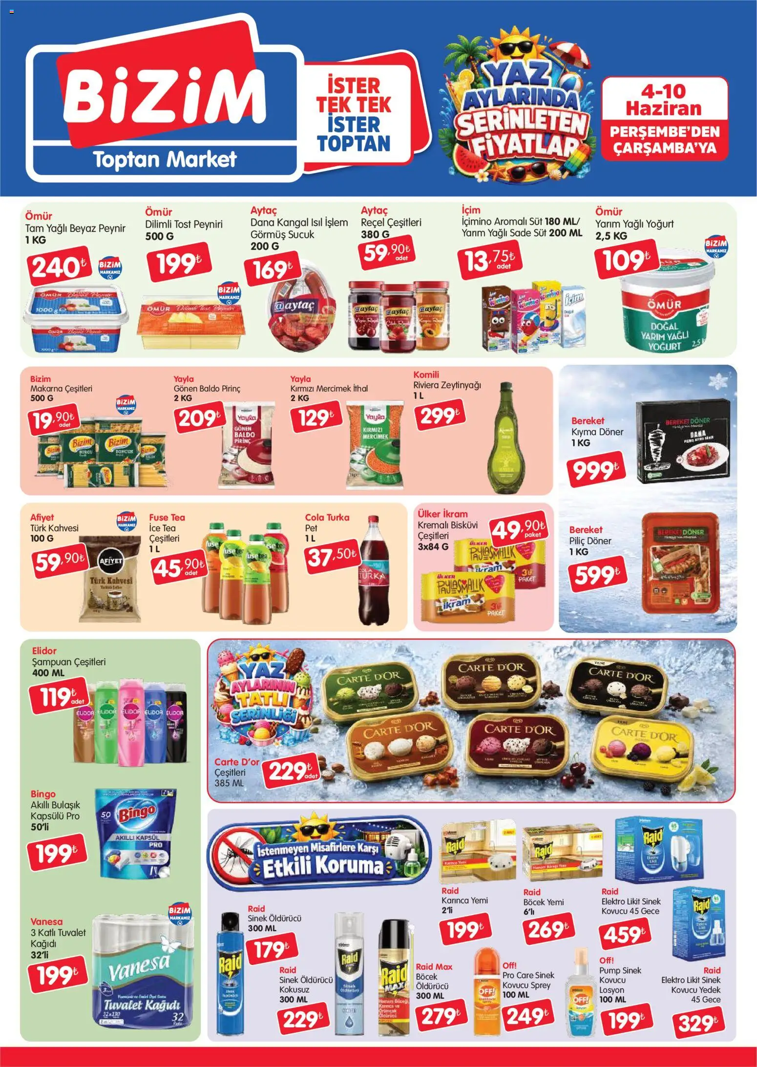 Bizim Toptan Katalog - 04.06.2026 tarihinden itibaren geçerlidir | Sayfa: 1 | Ürünler: Şampuan, Pirinç, Makarna, Bisküvi