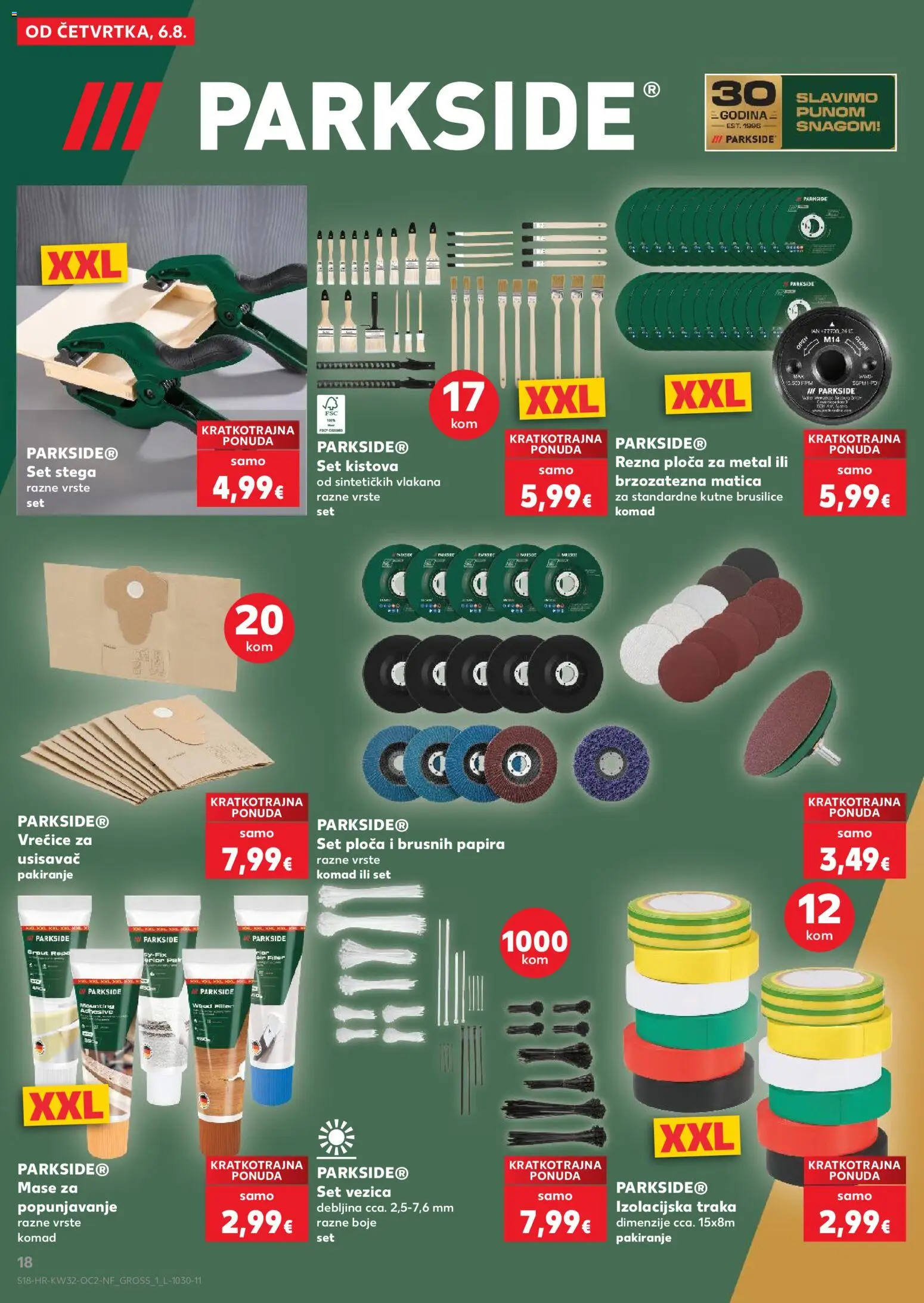 Kaufland katalog | vrijedi od 06.08.2026 | Stranica: 18 | Proizvodi: Usisavač, Parkside