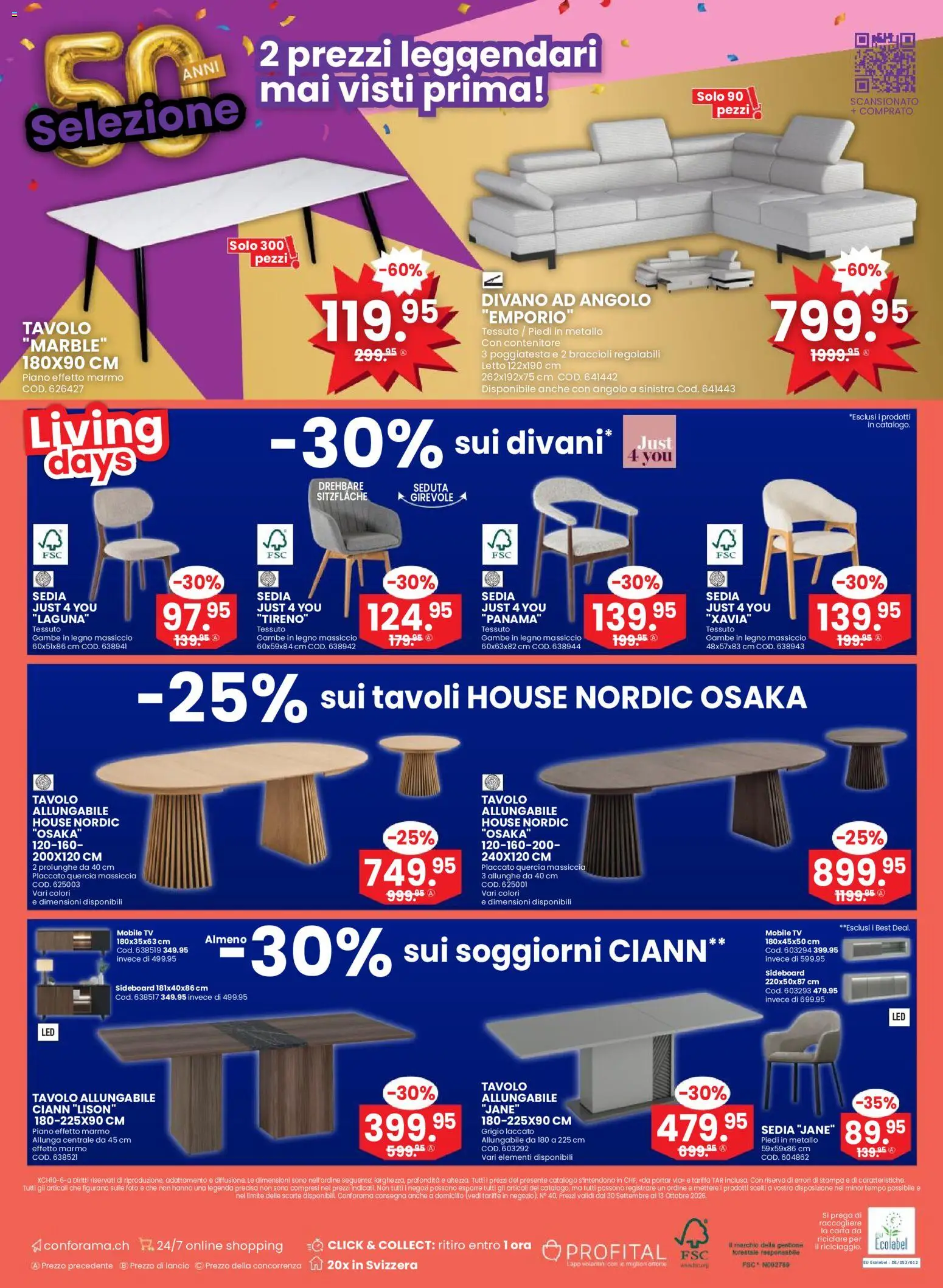 Conforama aktionen IT – gültig ab 30.09.2026 | Seite: 24 | Produkte: TV, Sideboard