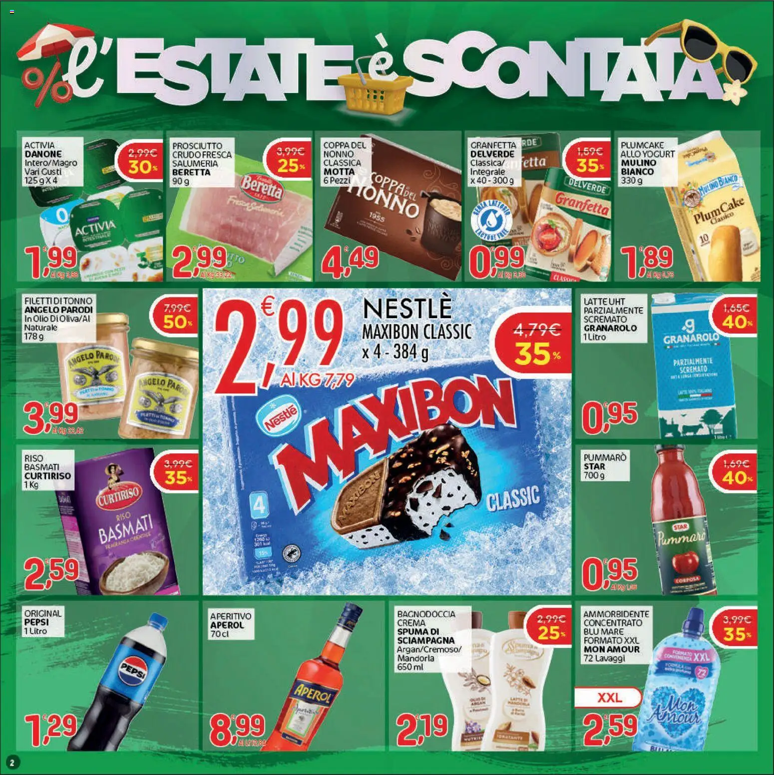 Volantino CRAI del 20/08/2026 | Pagina: 2 | Prodotti: Yogurt, Ammorbidente, Olio, Pepsi