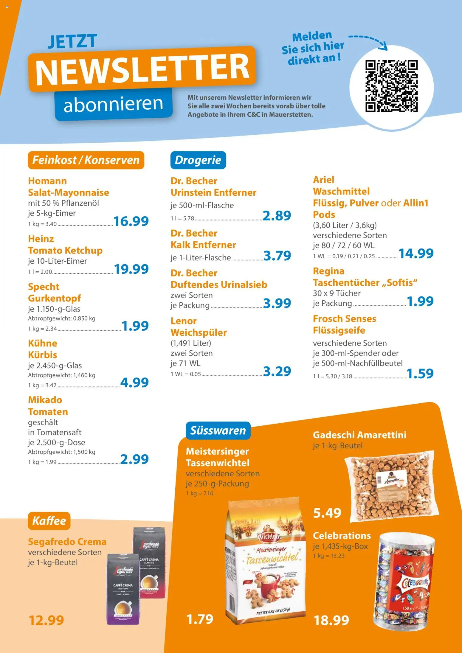 C&C Prospekt – gültig ab 19.10.2026 | Seite: 3 | Produkte: Lenor, Celebrations, Kalk, Weichspüler
