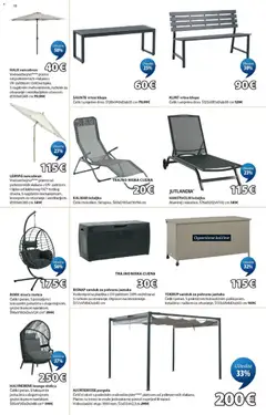 BORK viseća stolica, Čelik i petan. S postoljem i luksuznim jastucima s dugotrajnom, grubo tkanom navlakom. Š96xV192xD124 cm* - Pregled kataloga iz trgovine JYSK, vrijedi od 01.07.2026 | Stranica: 10