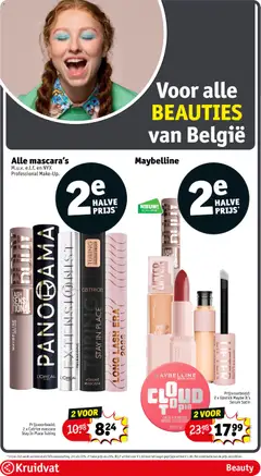 Catrice mascara Stay In Place Tubing, 2 x Catrice mascara Stay In Place Tubing - Voorbeeld van een folder van Kruidvat, geldig van 05.05.2026 | Pagina: 34 | Producten: Concealer, Mascara, Kan