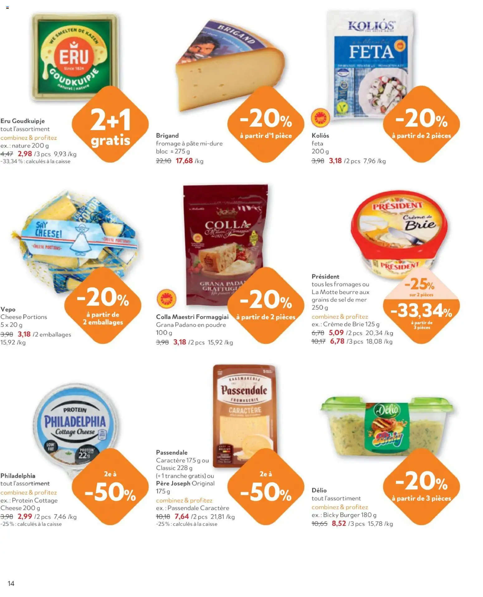 {H1} | Pagina: 14 | Producten: Brie, Feta, Pâté, Crème