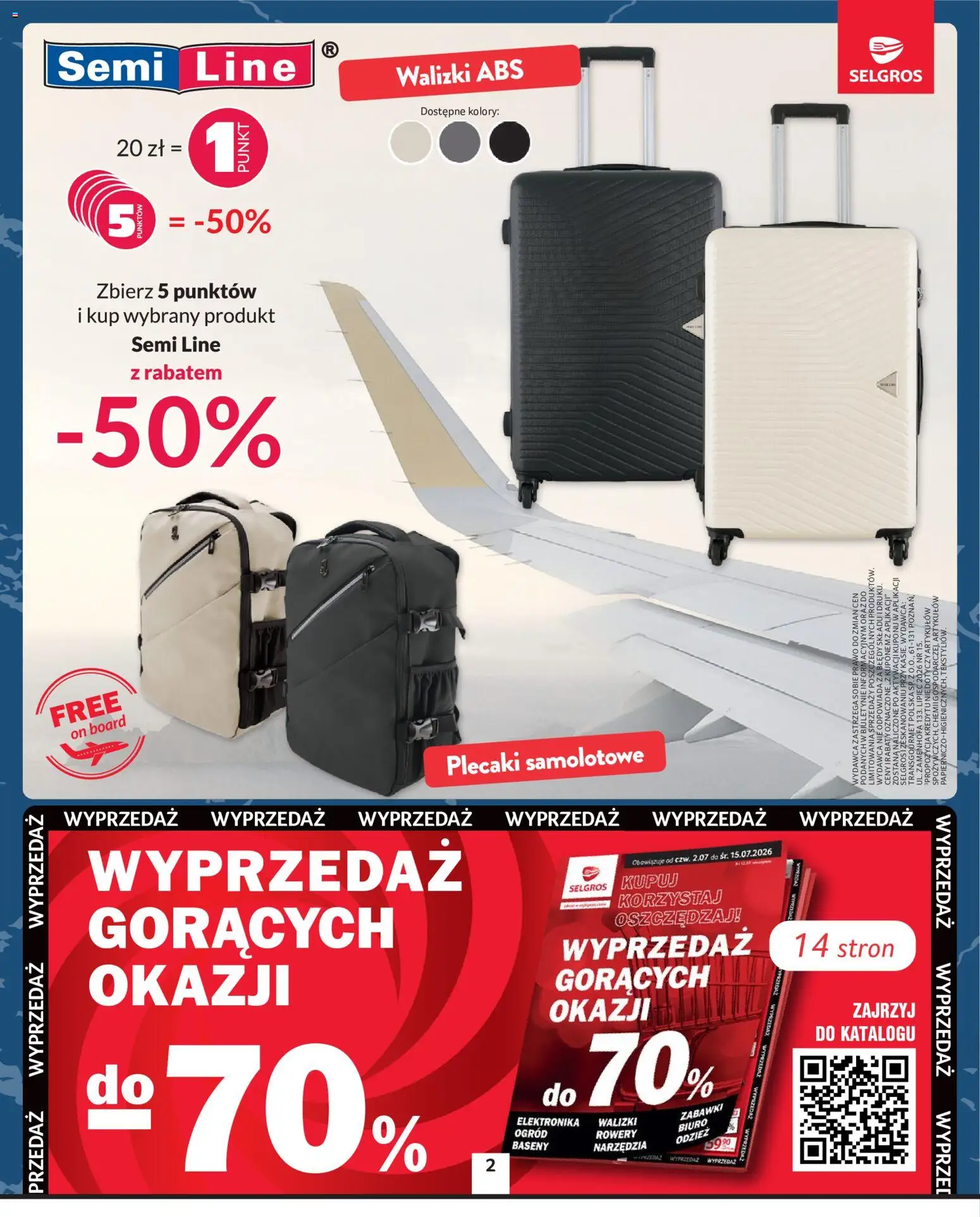 Selgros cash&carry gazetka - Oferta przemysłowa od 16.07.2026 | Strona: 2 | Produkty: Walizki