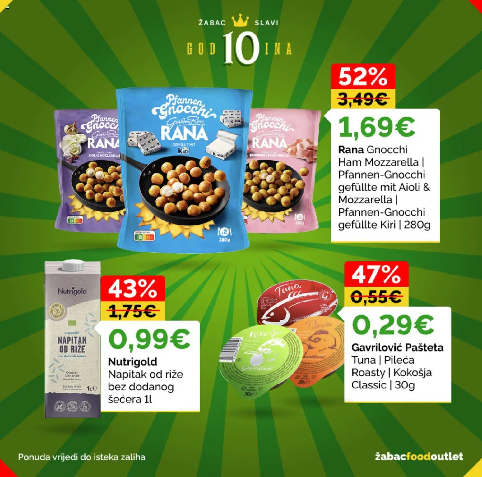 Žabac katalog | vrijedi od 04.05.2026 | Stranica: 3 | Proizvodi: Mozzarella, Leća, Pašteta, Tuna
