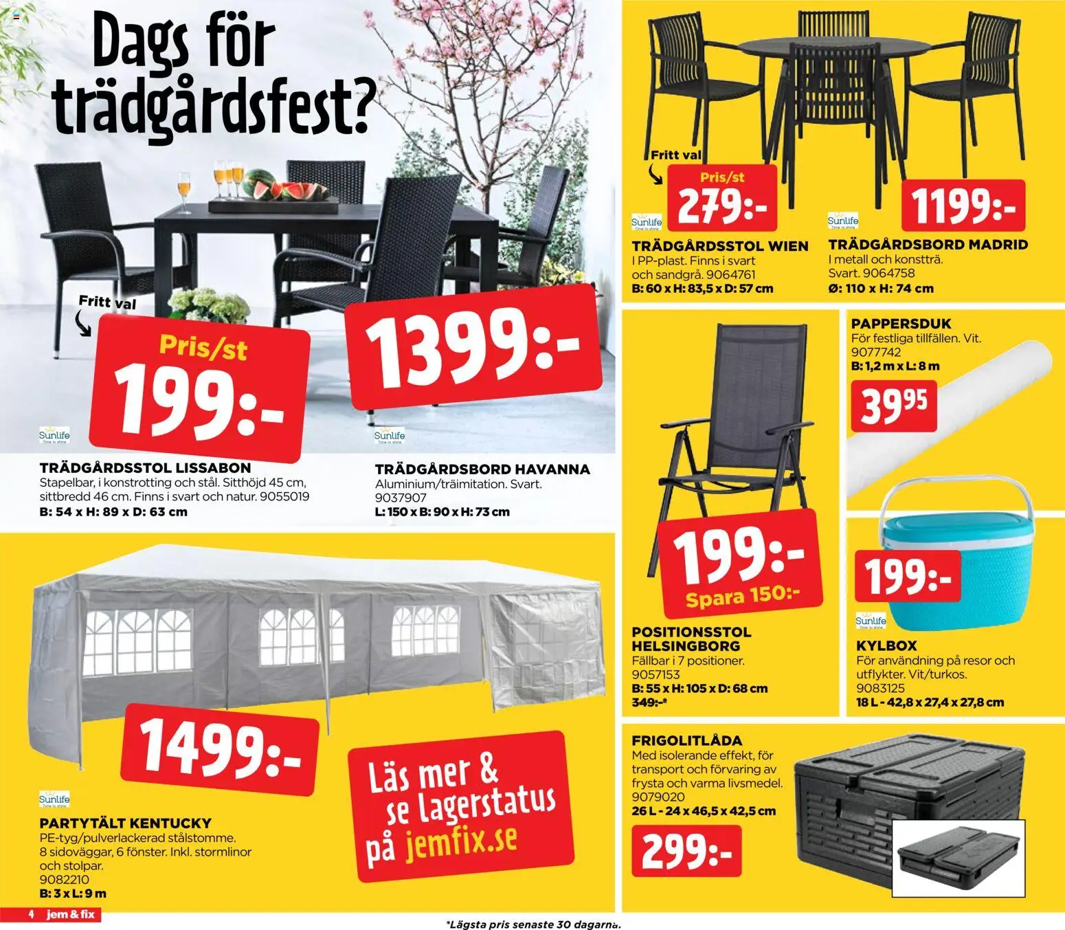 Jem & Fix reklamblad aktuell från 18.05.2026 | Sida: 4 | Produkter: Kylbox