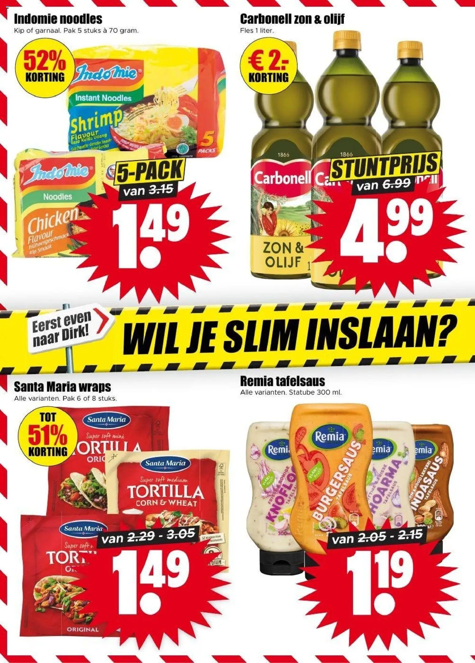 {H1} | Pagina: 14 | Producten: Fles, Tortilla, Kip, Garnalen