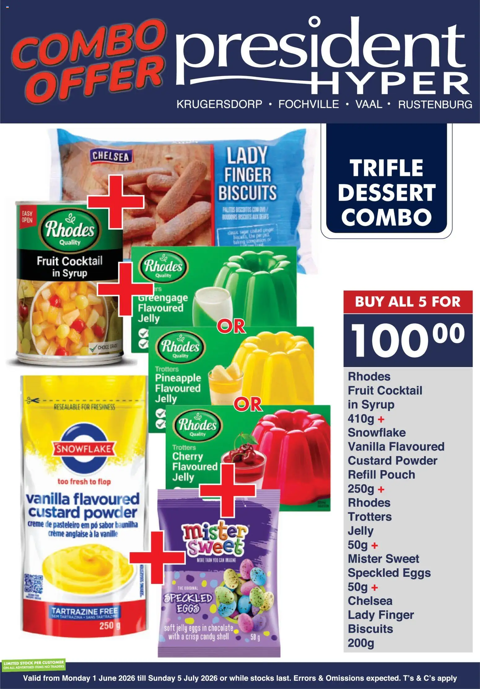 New President Hyper catalogue – valid from 01.06.2026 | Page: 5 | Products: Eggs, Biscuits, Powder, Syrup