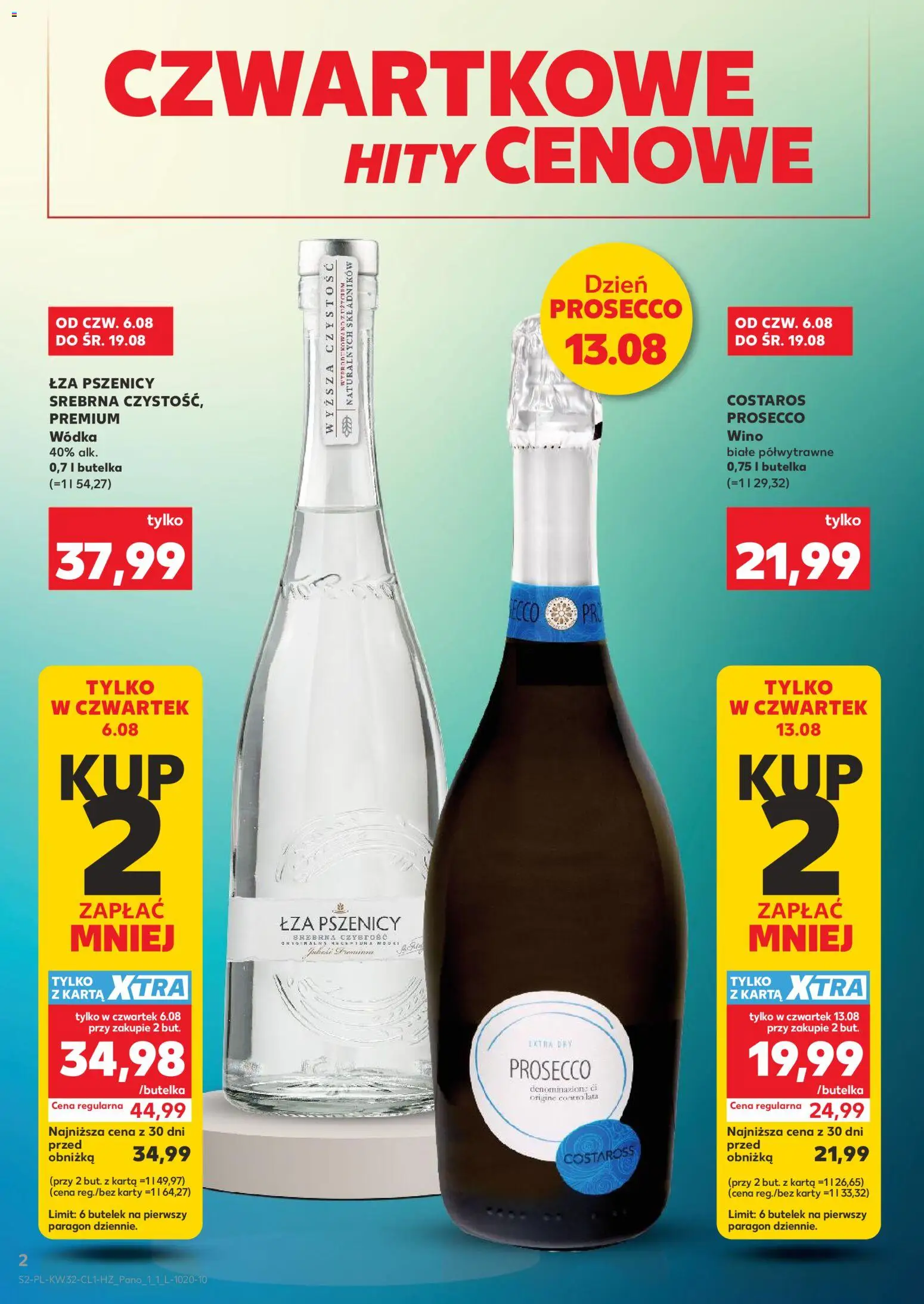 Kaufland Polsko leták - Barek od 06.08.2026 | Strana: 2 | Produkty: Prosecco, Karty
