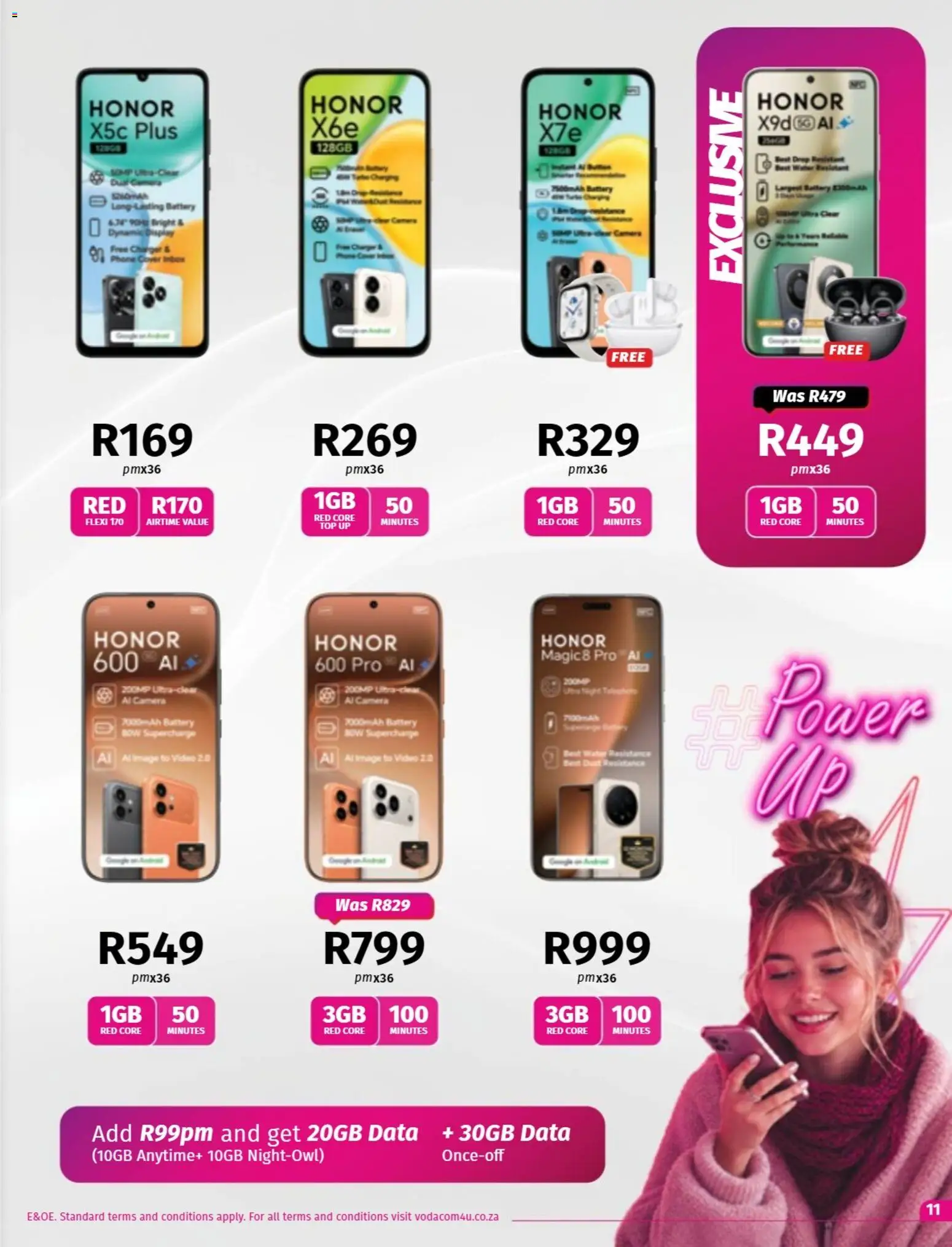 New Vodacom catalogue – valid from 07/08/2026 | Page: 11 | Products: Data, Cover, Camera, Charger