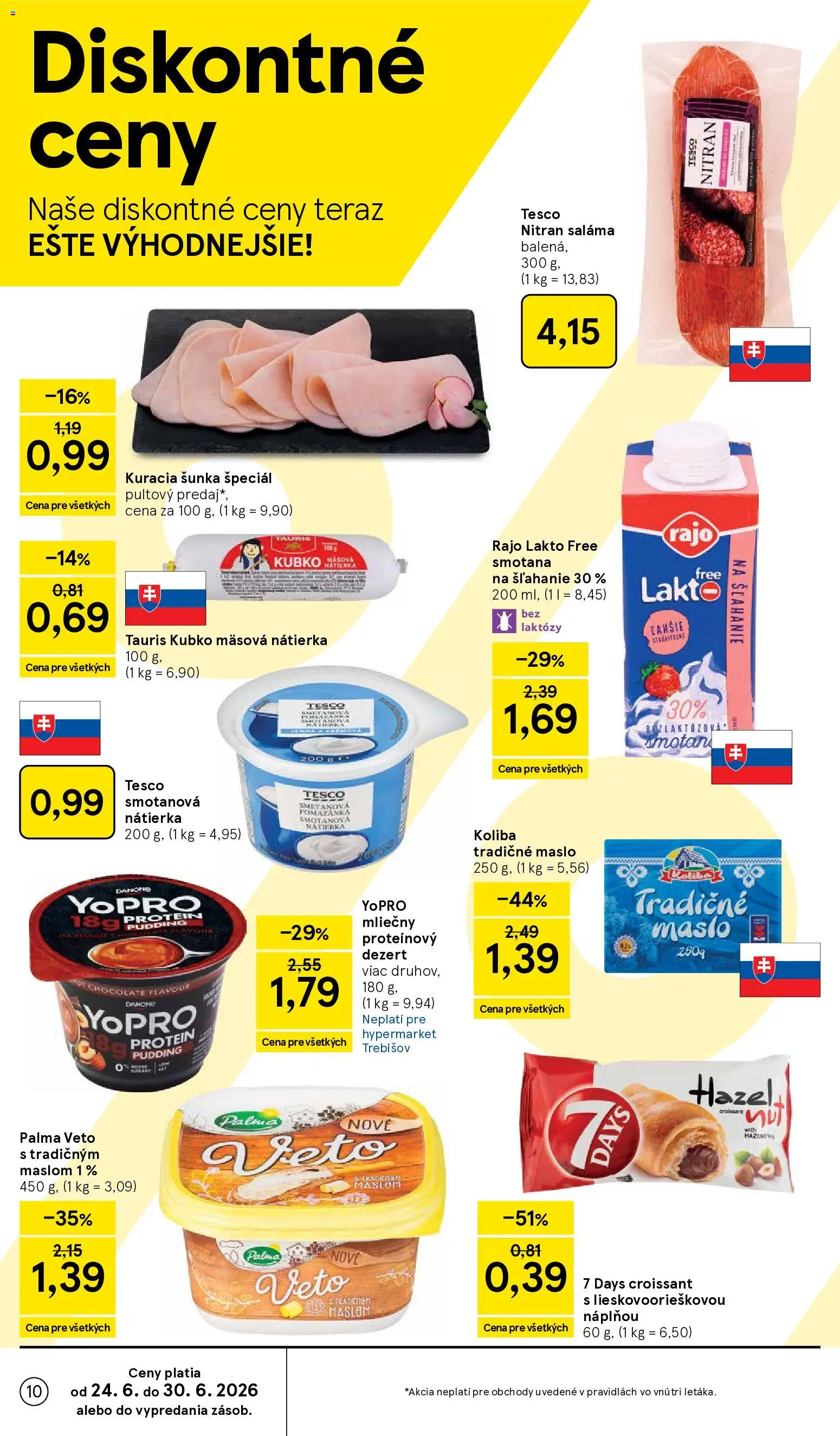 Nové Tesco akcie – leták je platný od 24.06.2026 | Strana: 10