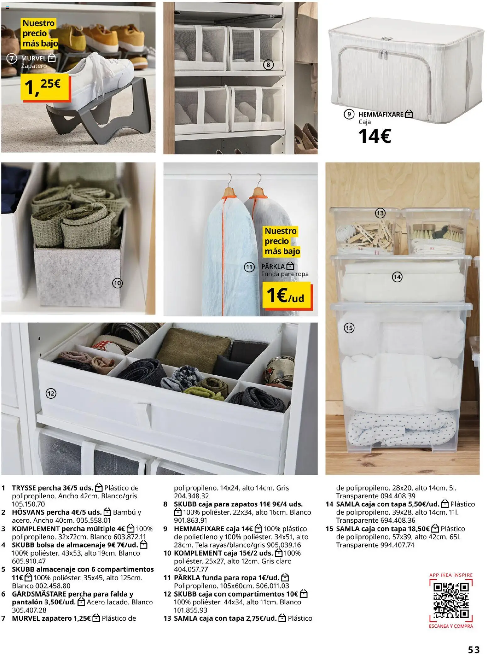 Catálogo IKEA Accesorios y decoración │ válido desde el 01/02/2026 | Página: 53 | Productos: Percha, Ropa, Bolsa, Almacenaje