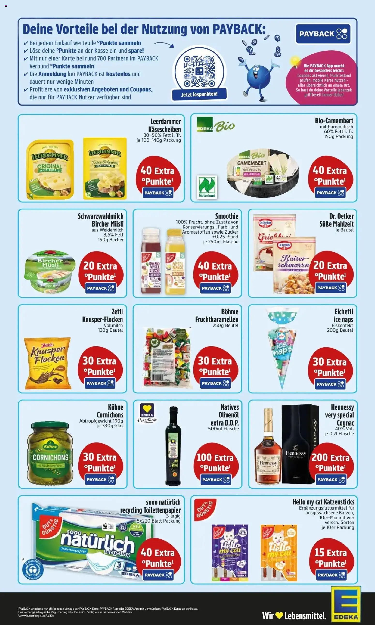 Edeka Prospekt Kirchdorf I.Wald (ab 28.09.2026) » Angebote Online | Seite: 2 | Produkte: Hennessy, Olivenol, Äpfel, Flocken