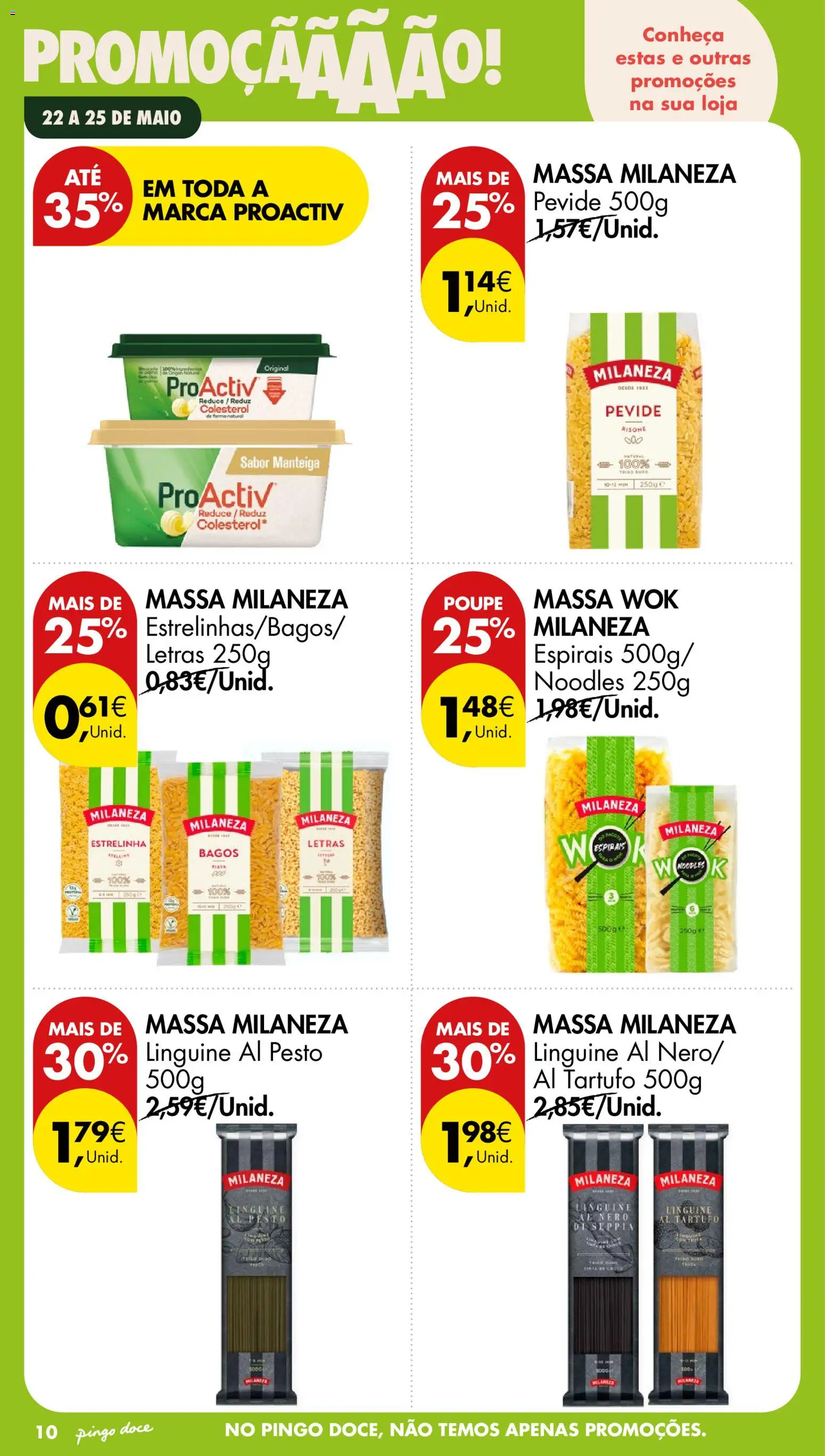 Pingo Doce Poupe este Fim de Semana │ válido de 22.05.2026 | Página: 10 | Produtos: Milaneza, Manteiga, Massa, Massa milaneza