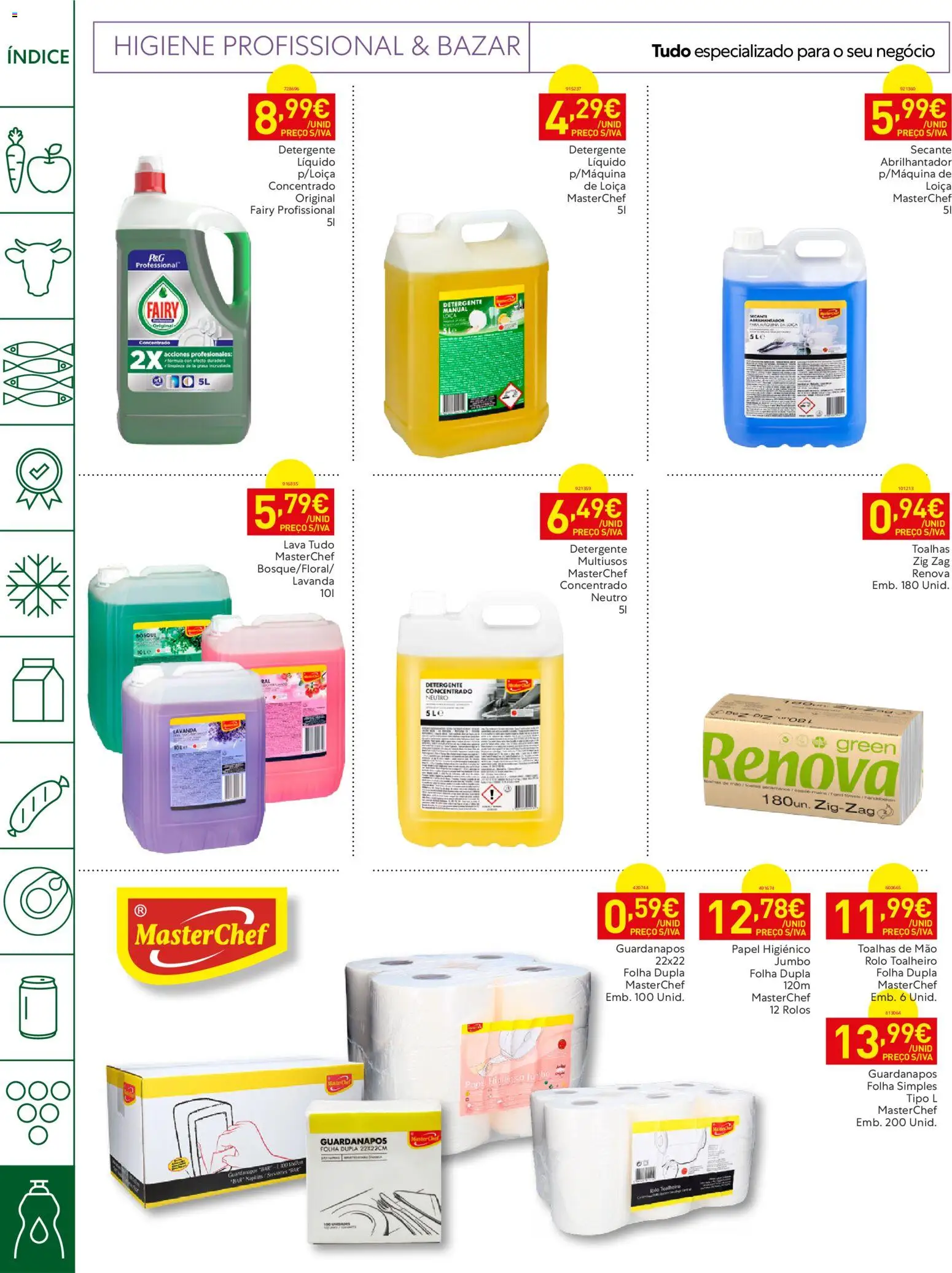 Recheio Horeca Madeira │ válido de 04/08/2026 | Página: 30 | Produtos: Papel higiénico, Abrilhantador, Guardanapos, Detergente