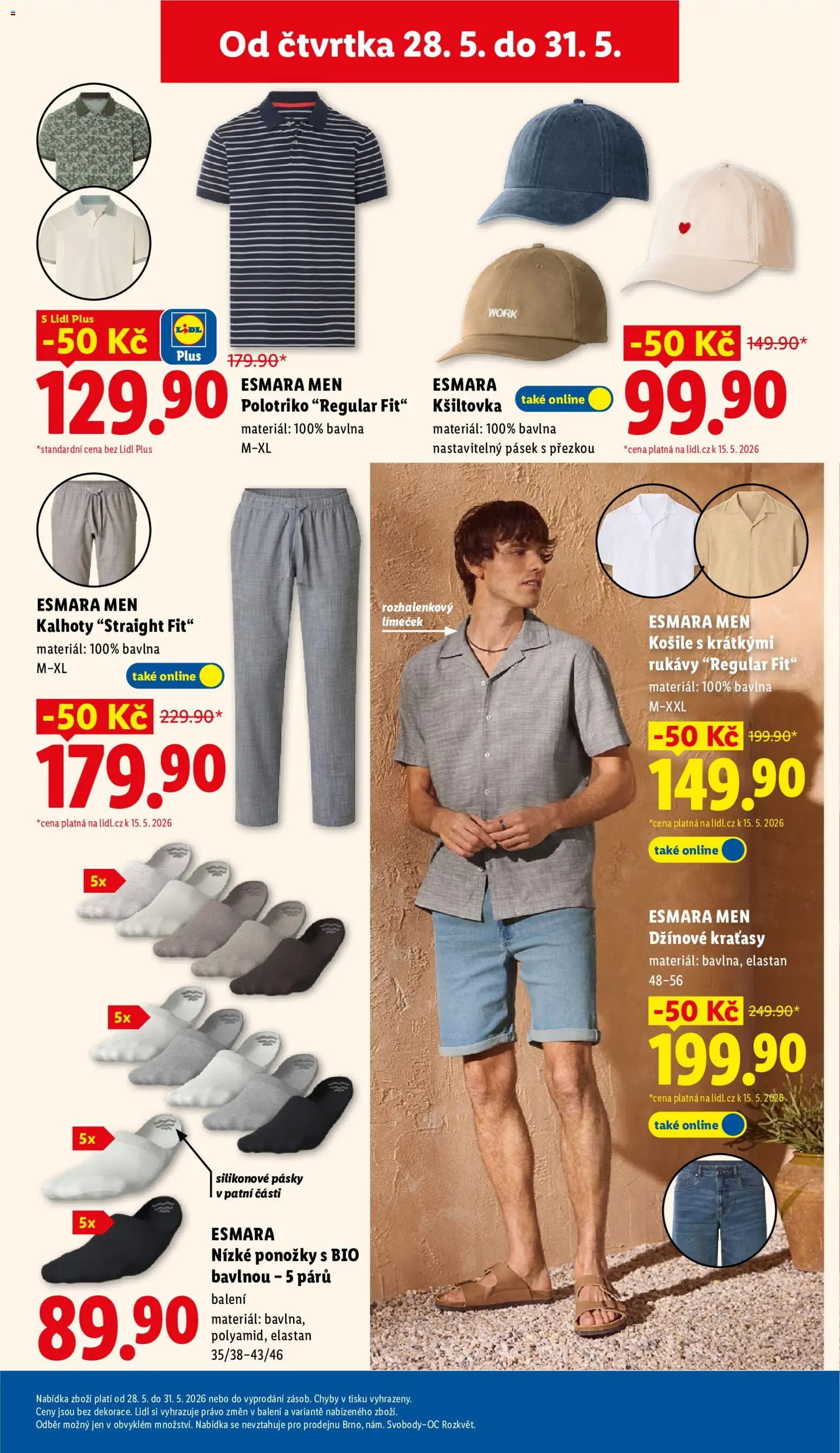 Lidl leták od 28.05.2026 | Strana: 41 | Produkty: Košile, Kalhoty, Kraťasy, Ponožky