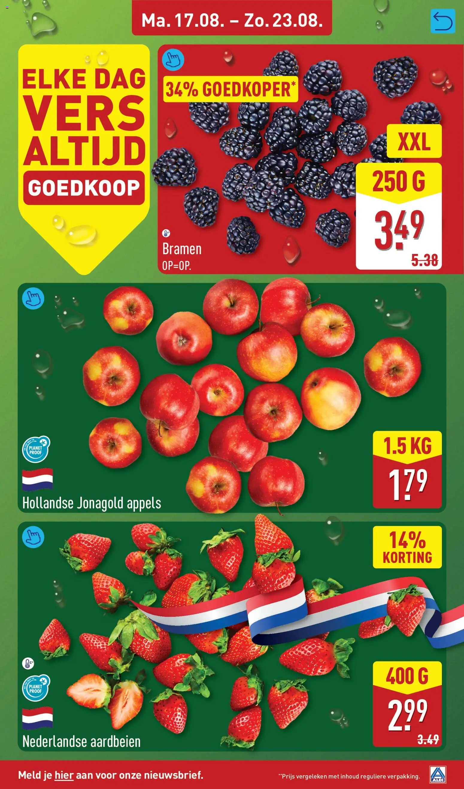 {H1} | Pagina: 5 | Producten: Appels, Aardbeien