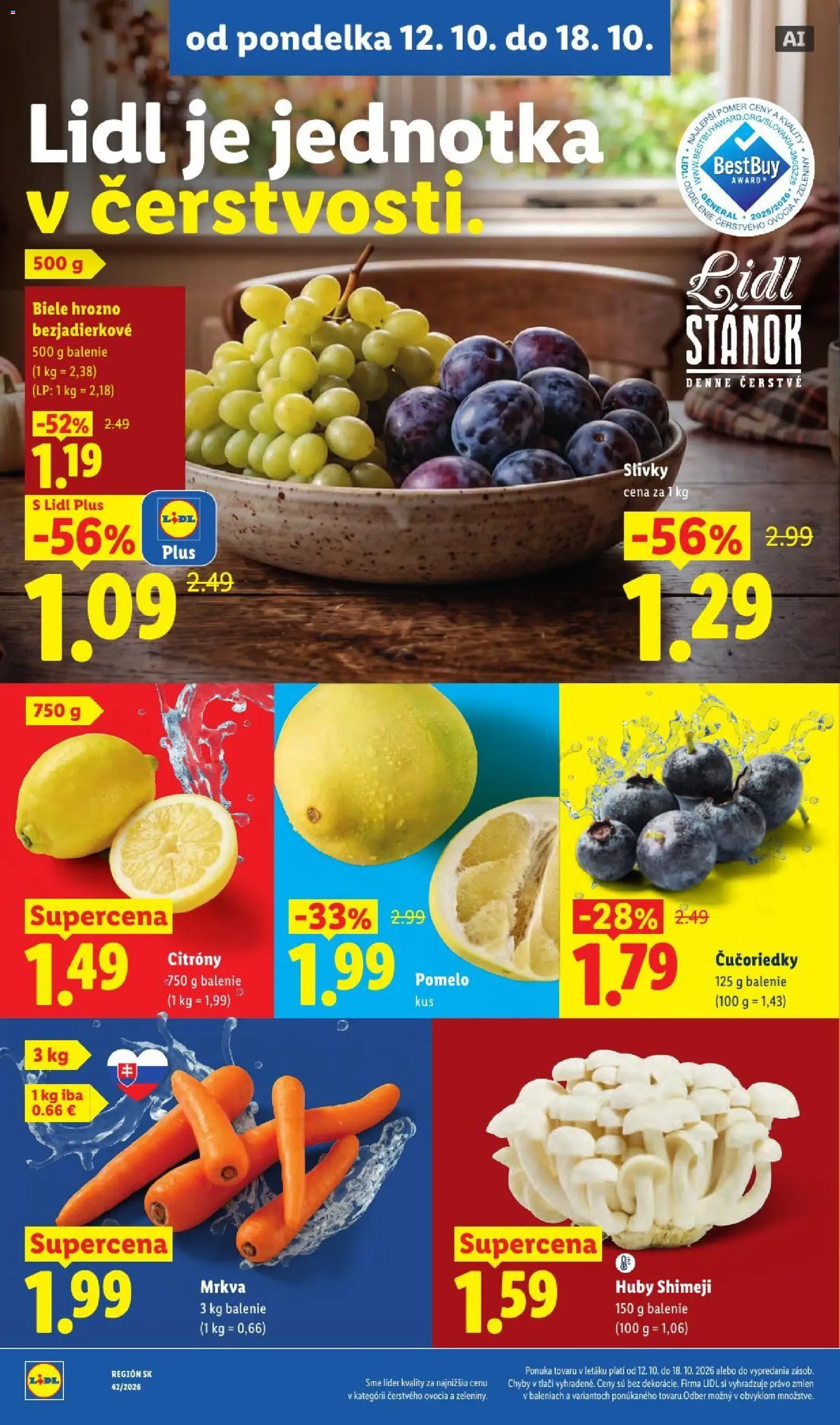 Nové Lidl akcie – leták je platný od 12.10.2026 | Strana: 10