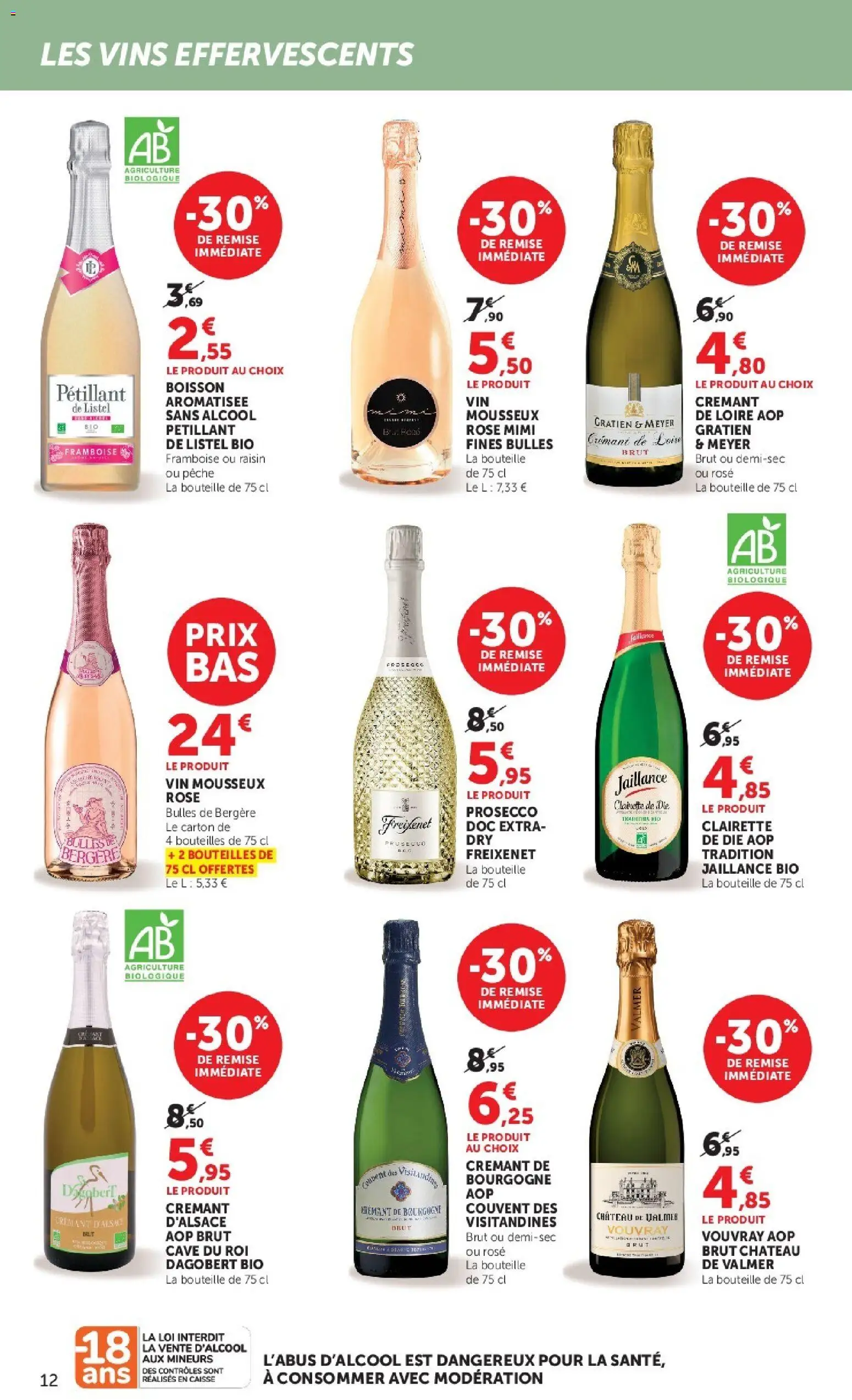 {H1} | Page: 12 | Produits: Alcool, Crémant de bourgogne, Mousseux, Freixenet