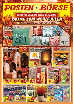 Posten Börse Prospekt ab 26.09.2026 gültig