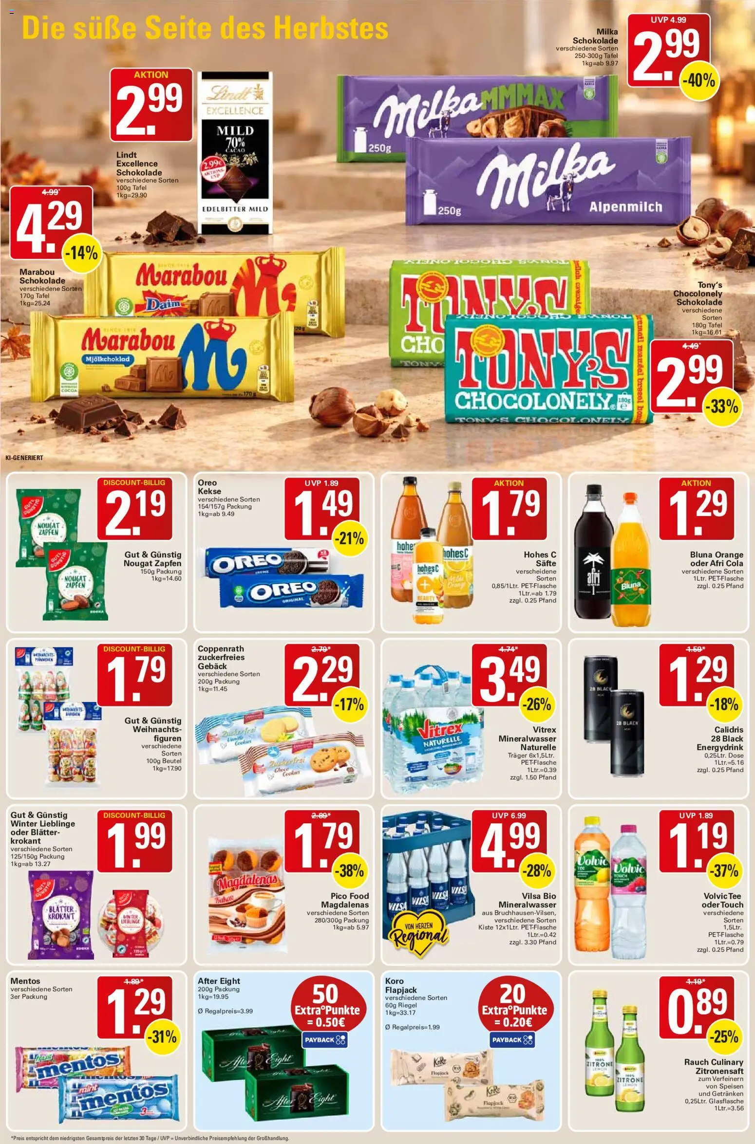 WEZ Prospekt – gültig ab 26.10.2026 | Seite: 12 | Produkte: Cola, Zitrone, Lindt, Kekse