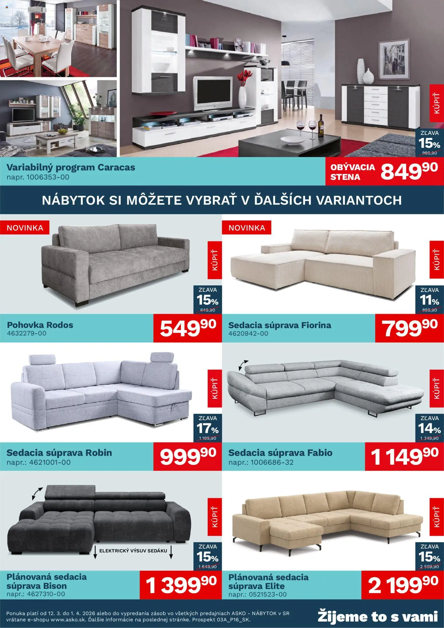 ASKO nábytok Leták od 12.03.2026 » aktuálna zľava