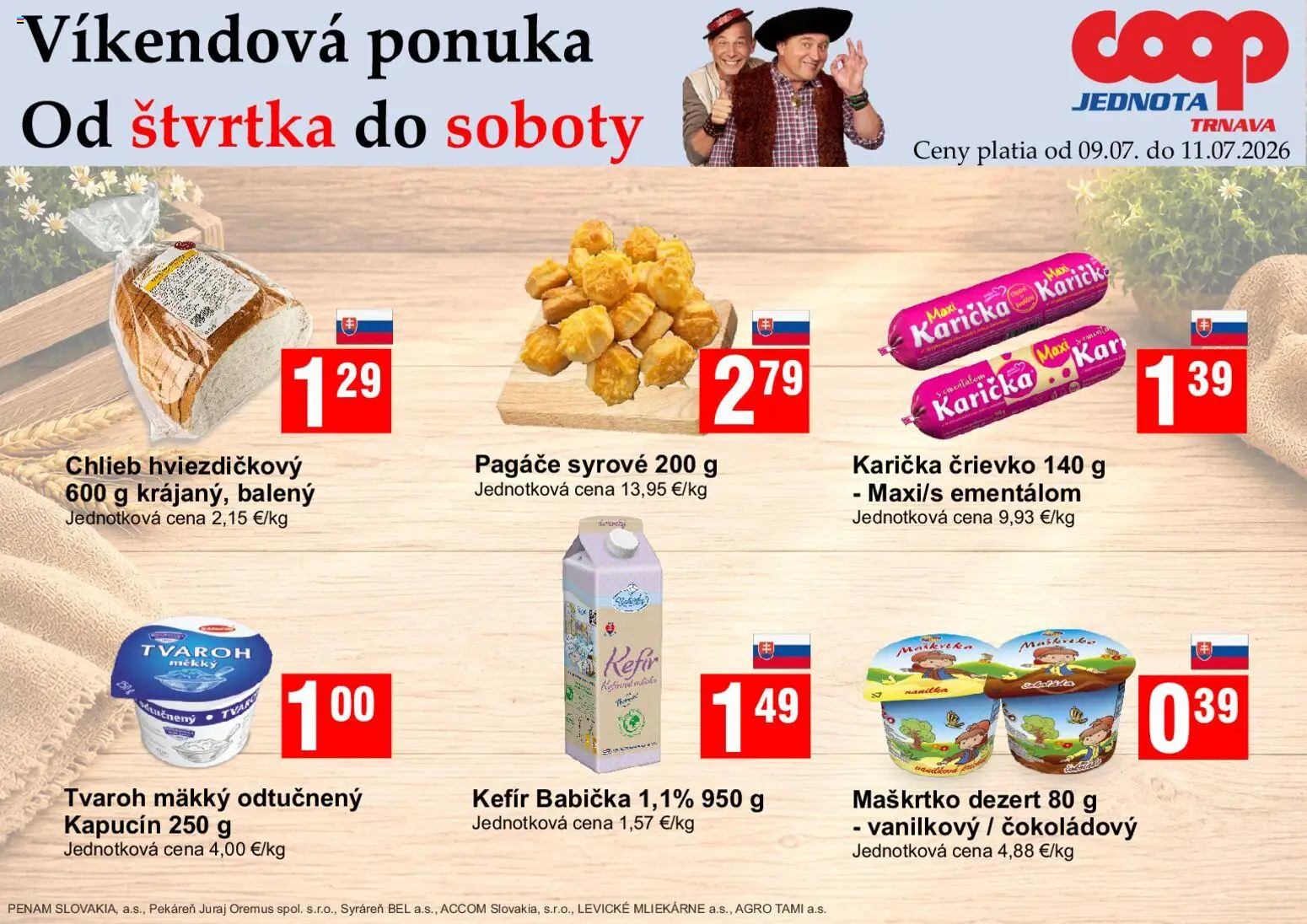 Nové COOP Jednota akcie – leták je platný od 09.07.2026 | Strana: 1