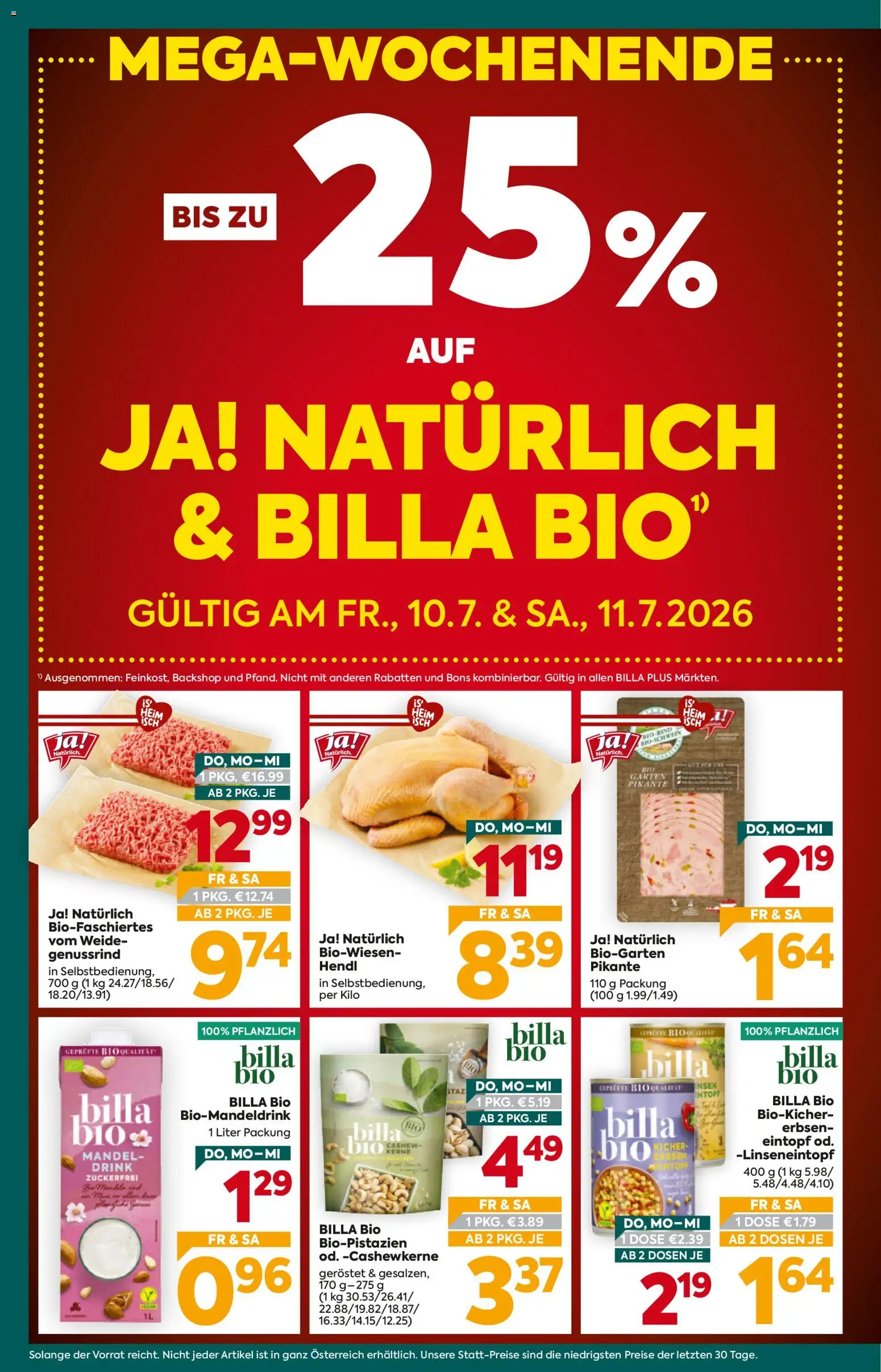 Billa Plus Flugblatt gültig ab 09.07.2026 | Seite: 2