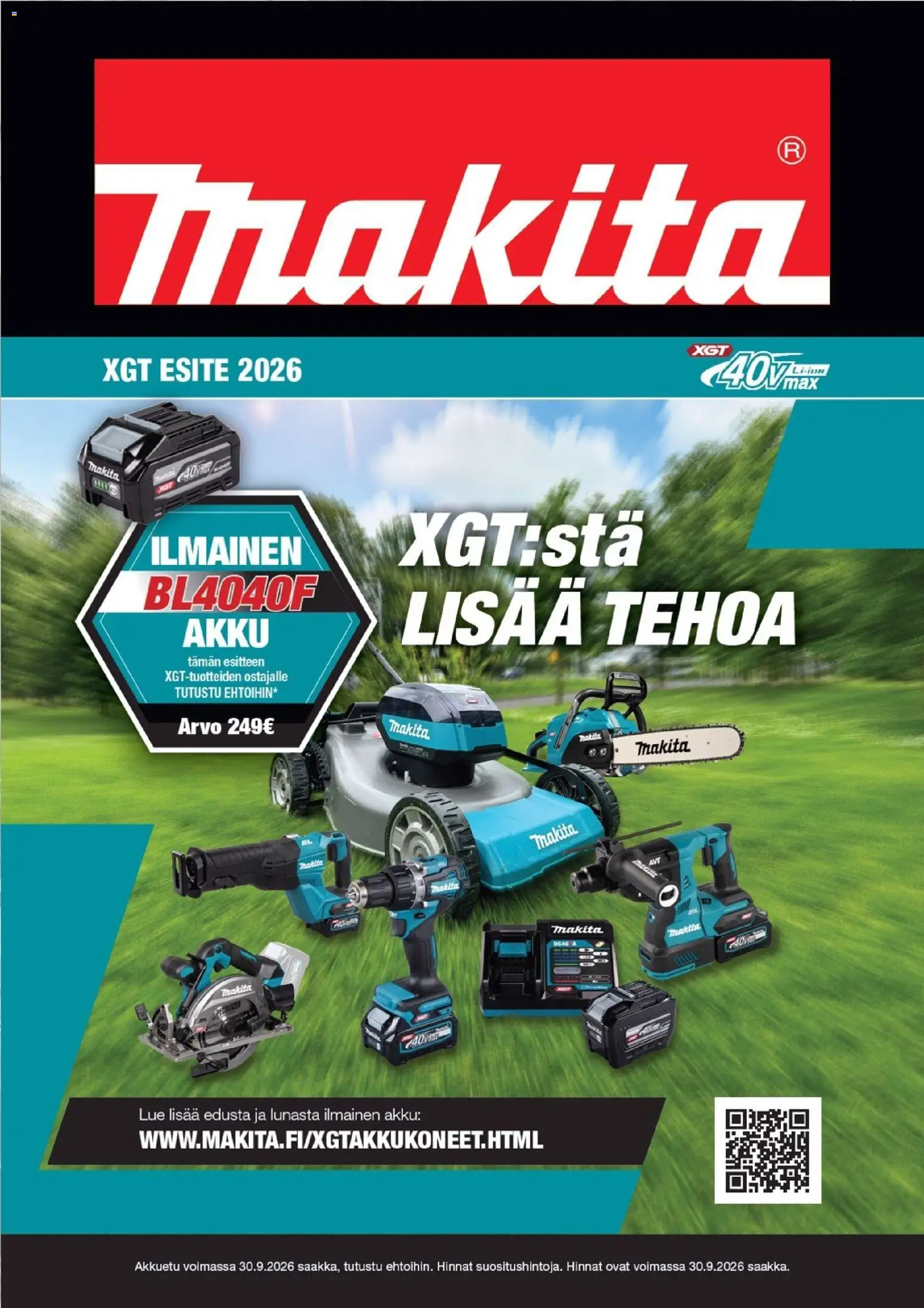 Makita tarjoukset - XGT esite 2026 07/04/2026 alkaen catalogue cover