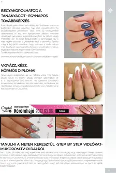 Crytsal Nails Oktatási kézikönyv 2026 tavasz - amely érvényes a következő dátumtól: 09.03.2026 | Oldal: 9 | Termékek: Mézeskalács
