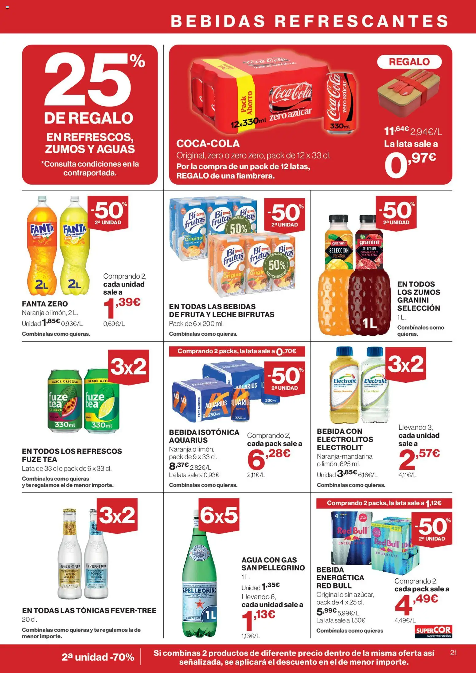 Supercor folleto │ válido desde el 28/10/2026 | Página: 21 | Productos: Leche, Fanta, Manzana, Azúcar