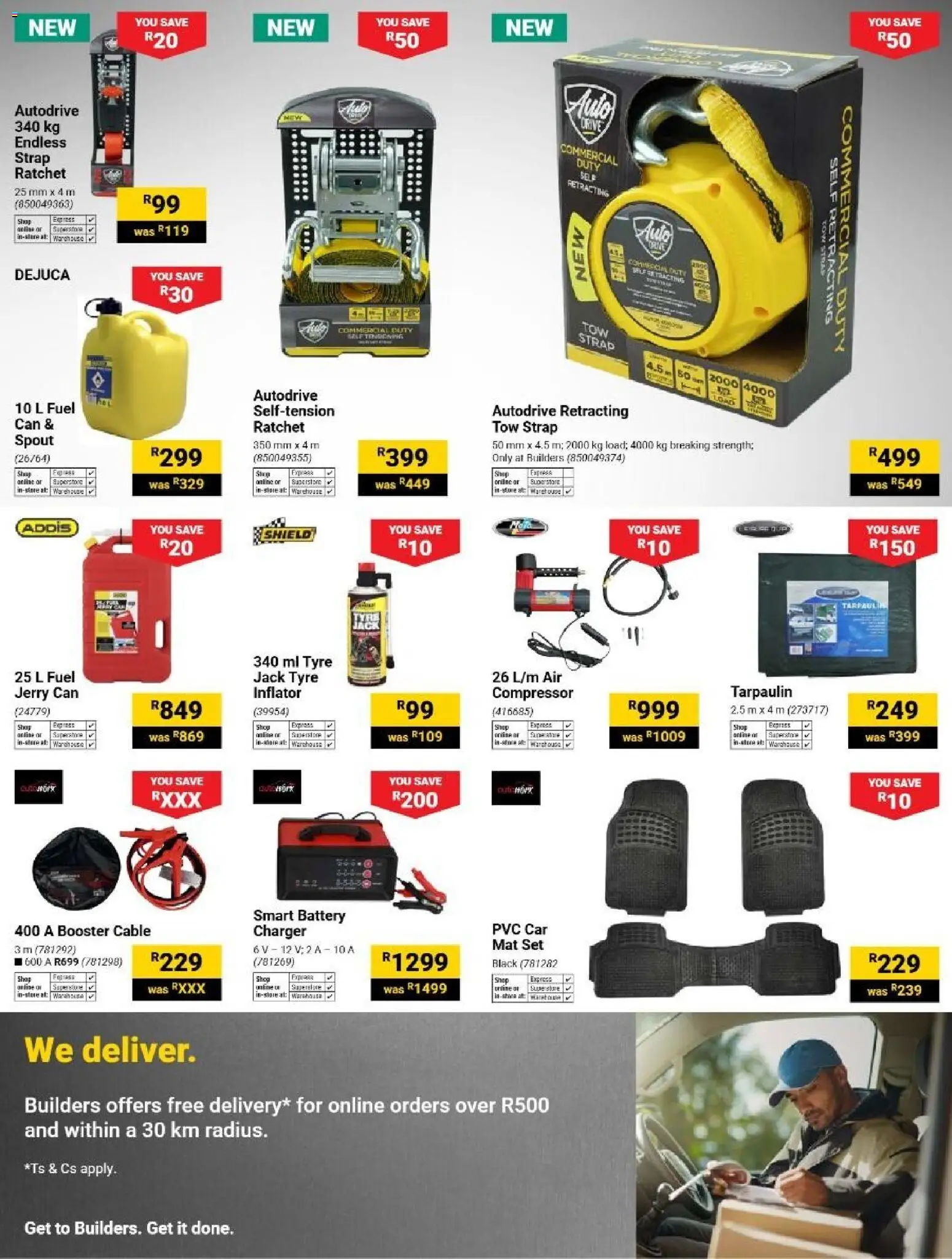 New Builders catalogue – valid from 06/10/2026 | Page: 45 | Products: Cable, Battery, Compressor, Charger
