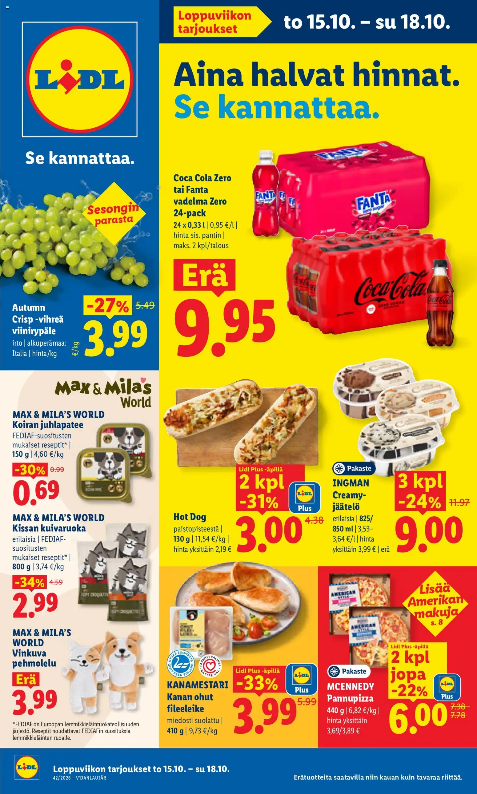 Lidl tarjoukset Vihti – voimassa 15/10/2026 alkaen | Sivu: 1