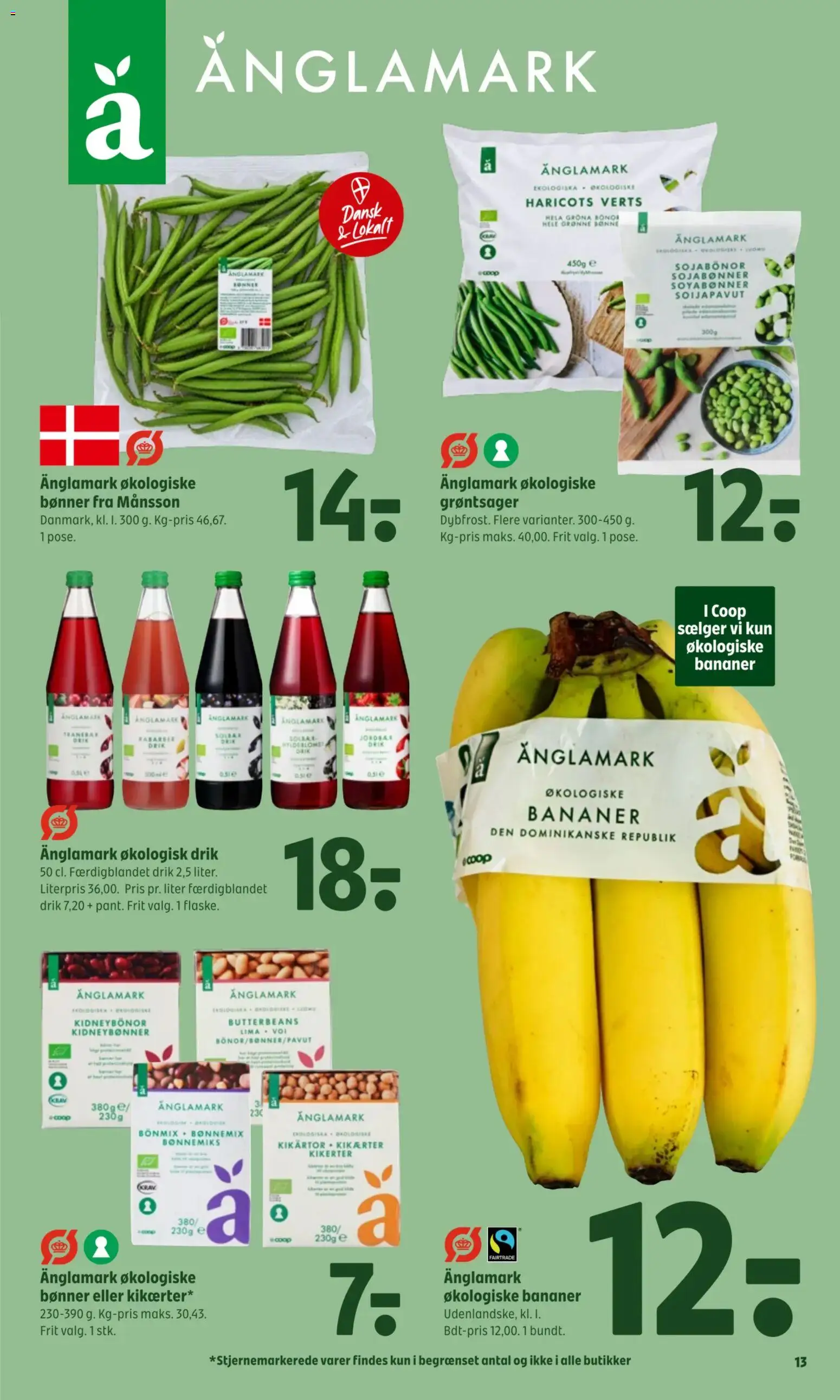 Coop 365 tilbudsavis – gyldig fra 03/09/2026 | Side: 15 | Produkter: Rabarber, Bananer, Jordbær, Bønner